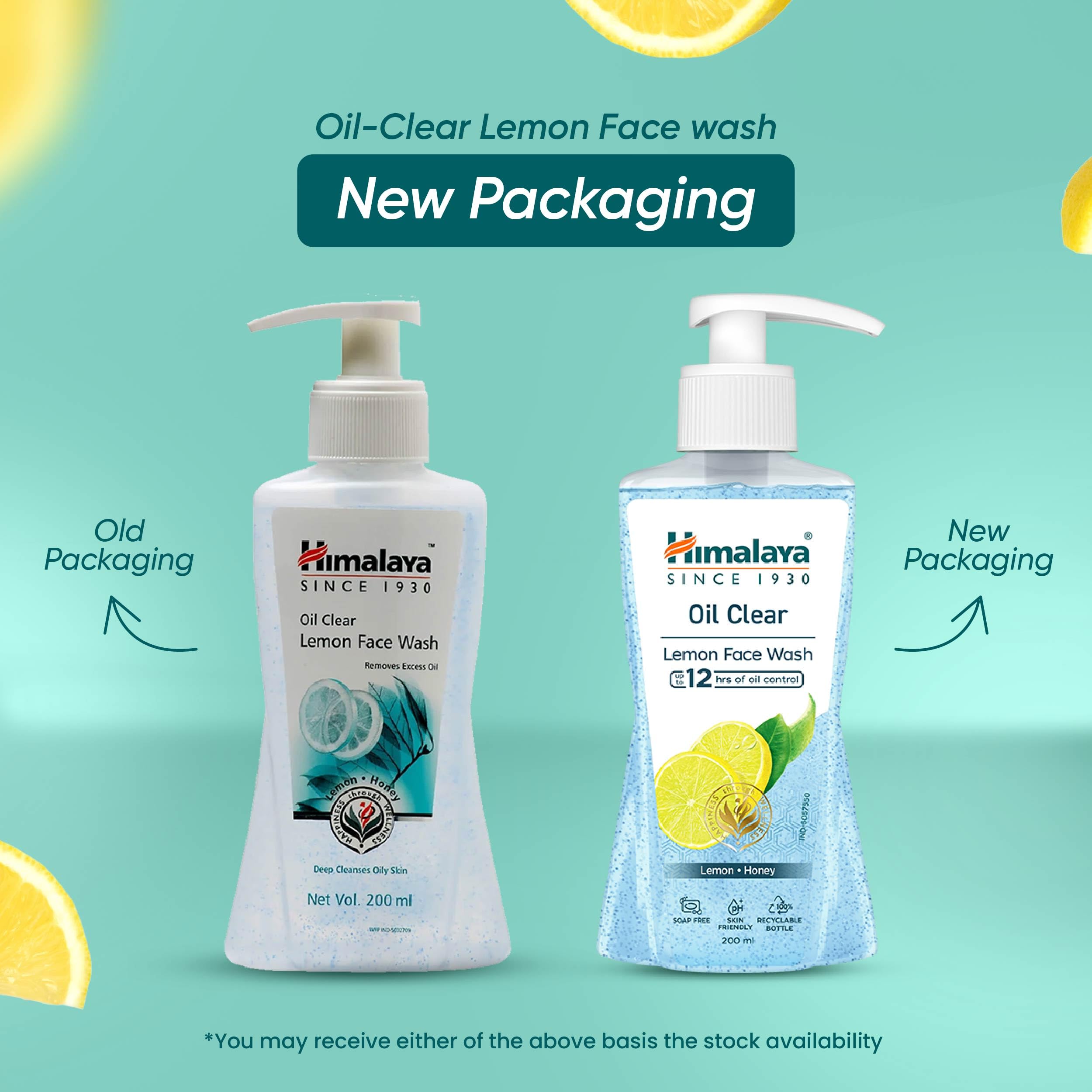Himalaya Oil Clear Lemon Face Wash for Acne & Oily Skin - 200ml | Gentle Cleanser for Daily Use, Men & Women