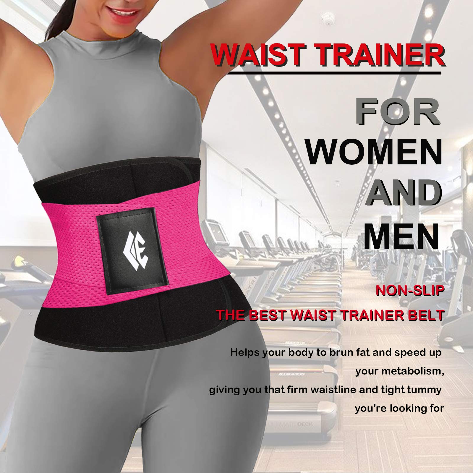 Waist Trainer Belt for Women & Men - Slimming Waist Trimmer & Ab Belt - Tummy Control Body Shaper for Weight Loss & Postpartum Recovery - Perfect for Gym, Workout & Daily Wear