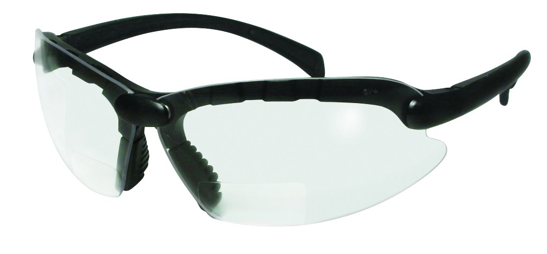 SSP Eyewear Chef Shades 1.75 Bifocal Reading Glasses for Cooking - Black Frame Safety Glasses with Clear Lens - Perfect for Kitchen, Baking & Food Preparation