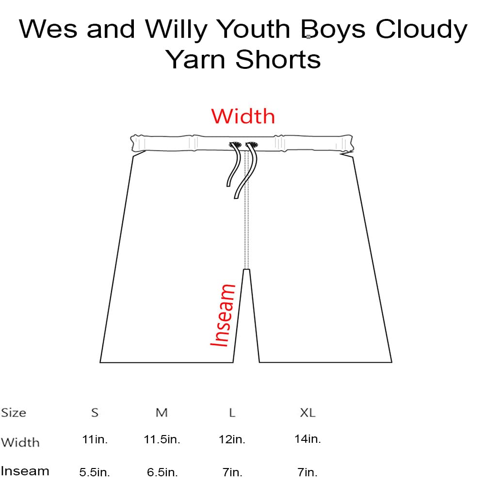 Wes and Willy Boys' Athletic Shorts - Comfortable Cloud Yarn Fabric for Youth Sports & College Fan Apparel - Perfect for Basketball, Soccer, and Casual Wear