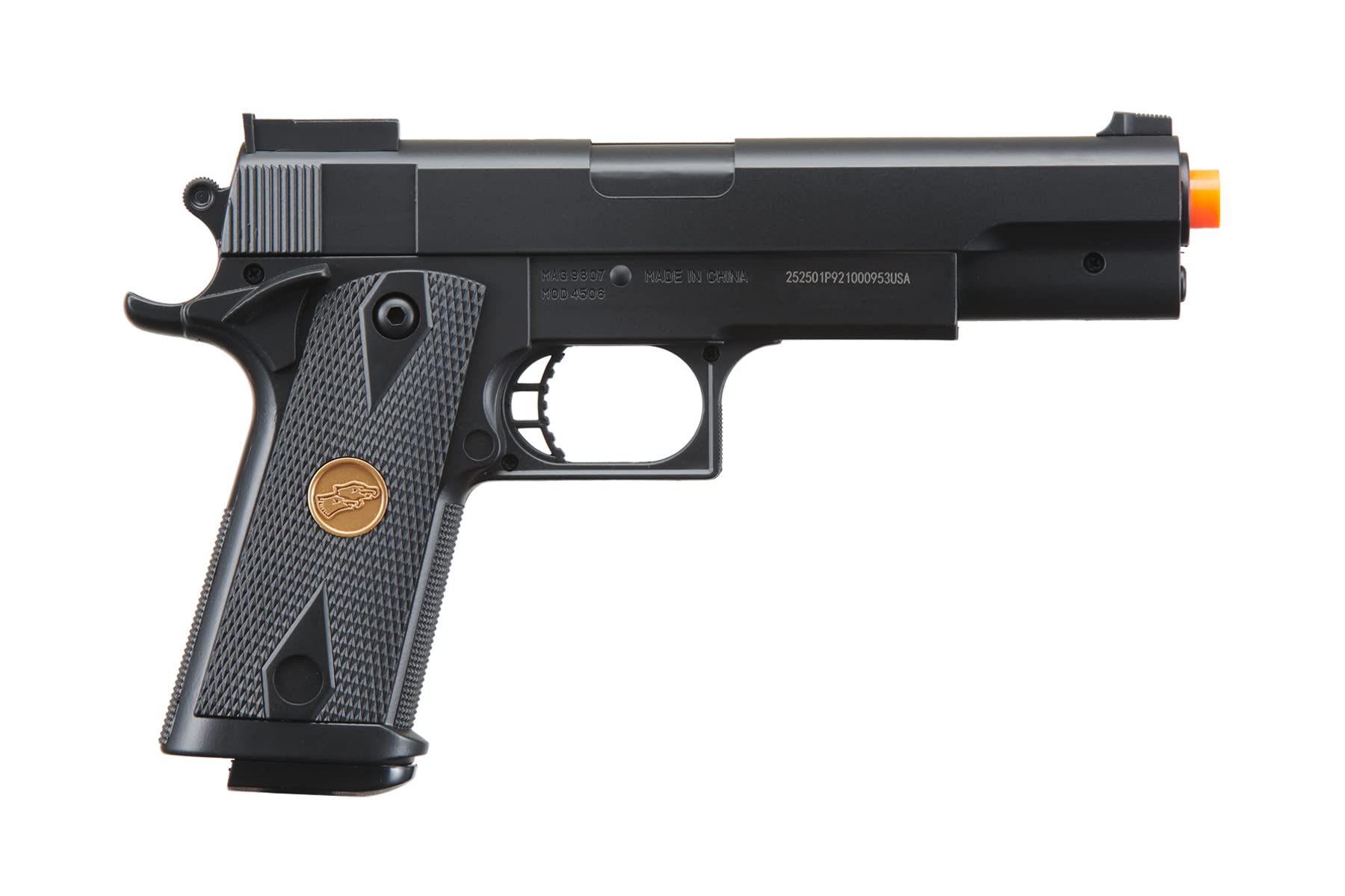 Delta Force Tactical 1911 Hi-Capa Full Size Spring Airsoft Pistol - Black | CO2 Powered Gas Blowback | Outdoor Shooting & Airsoft Training | Perfect for Target Practice & Military Simulation Games