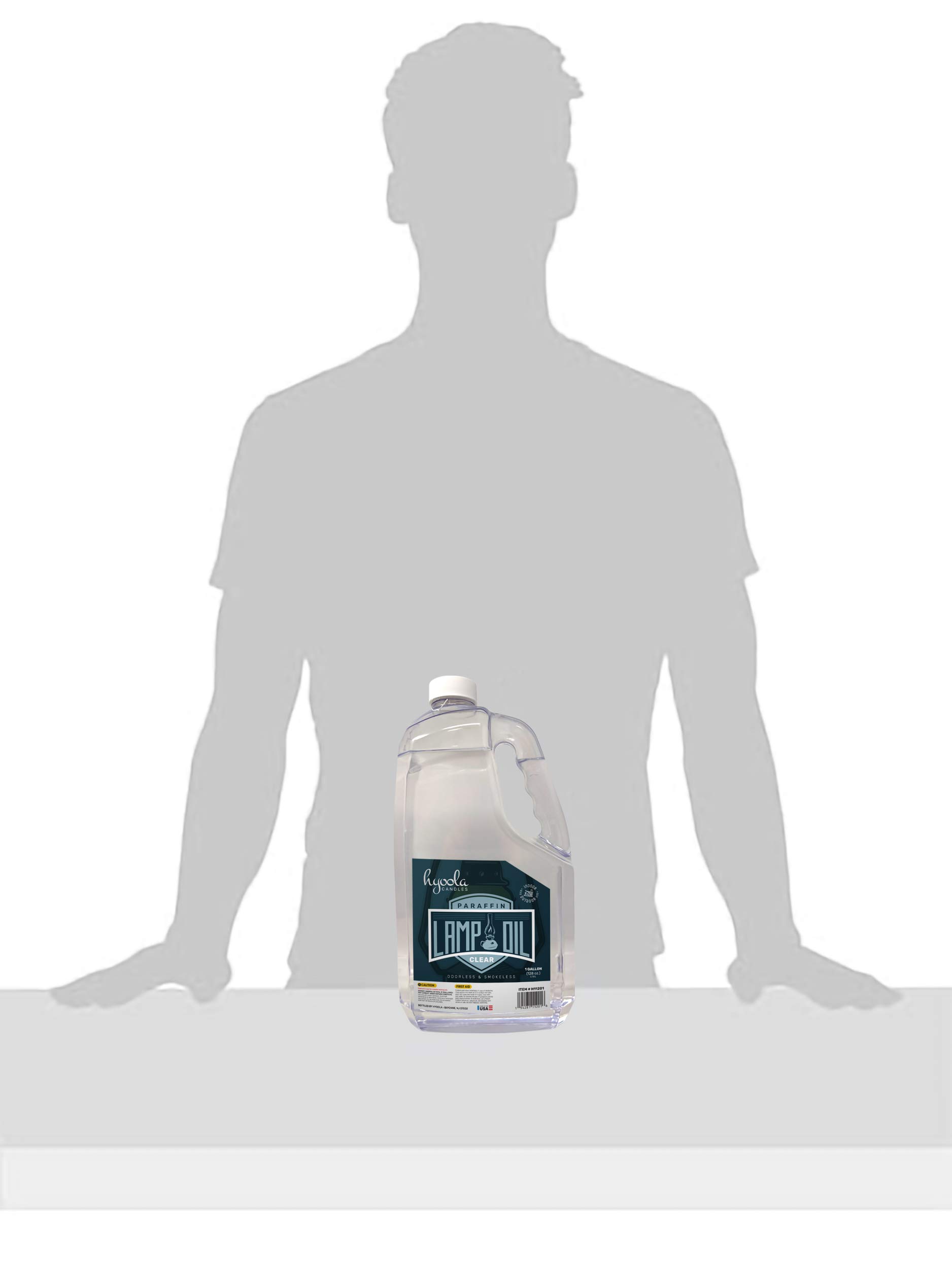 HYOOLA 1-Gallon Liquid Paraffin Lamp Oil - Ultra Clean Burning, Smokeless & Odorless Fuel for Indoor/Outdoor Lamps, Lanterns & Heaters - Highest Purity Lamp Oil (6 Pack) - Perfect for Emergency Lighting, Camping & Decorative Ambiance