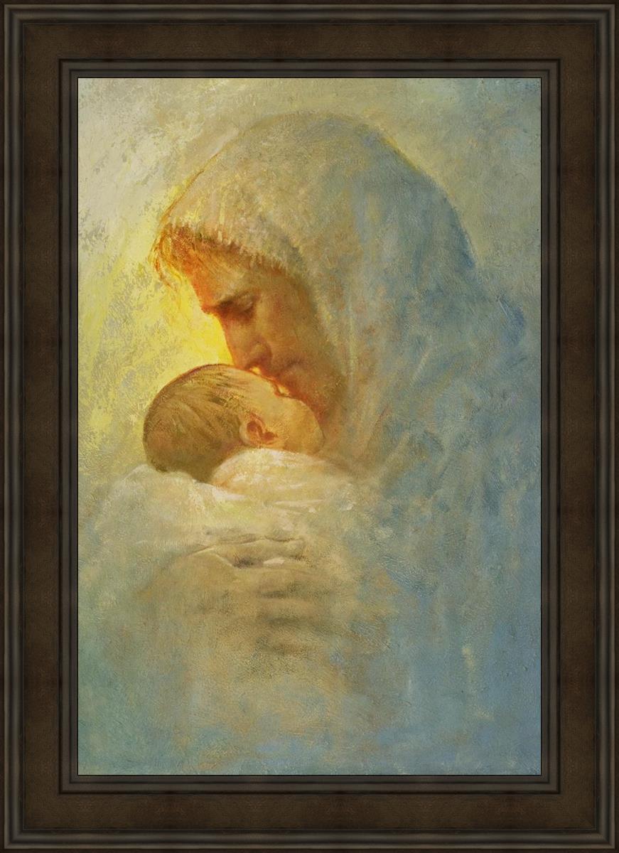 Abba By Yongsung Kim - Premium Christian Wall Art for Home & Church Decor | Inspirational Bible Verse Canvas Painting for Living Room, Bedroom & Office