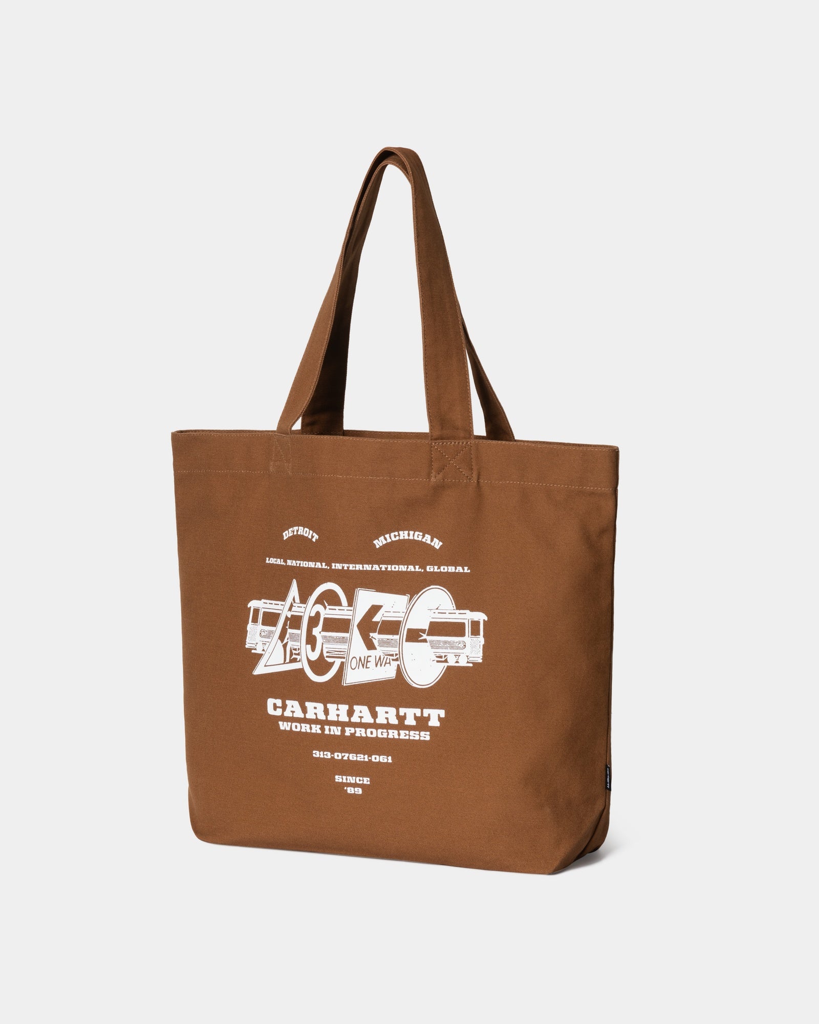 Stylish Canvas Graphic Tote Bag - Large Size with Hamilton Brown Runaway Print | Perfect for Shopping, Beach Trips & Everyday Use