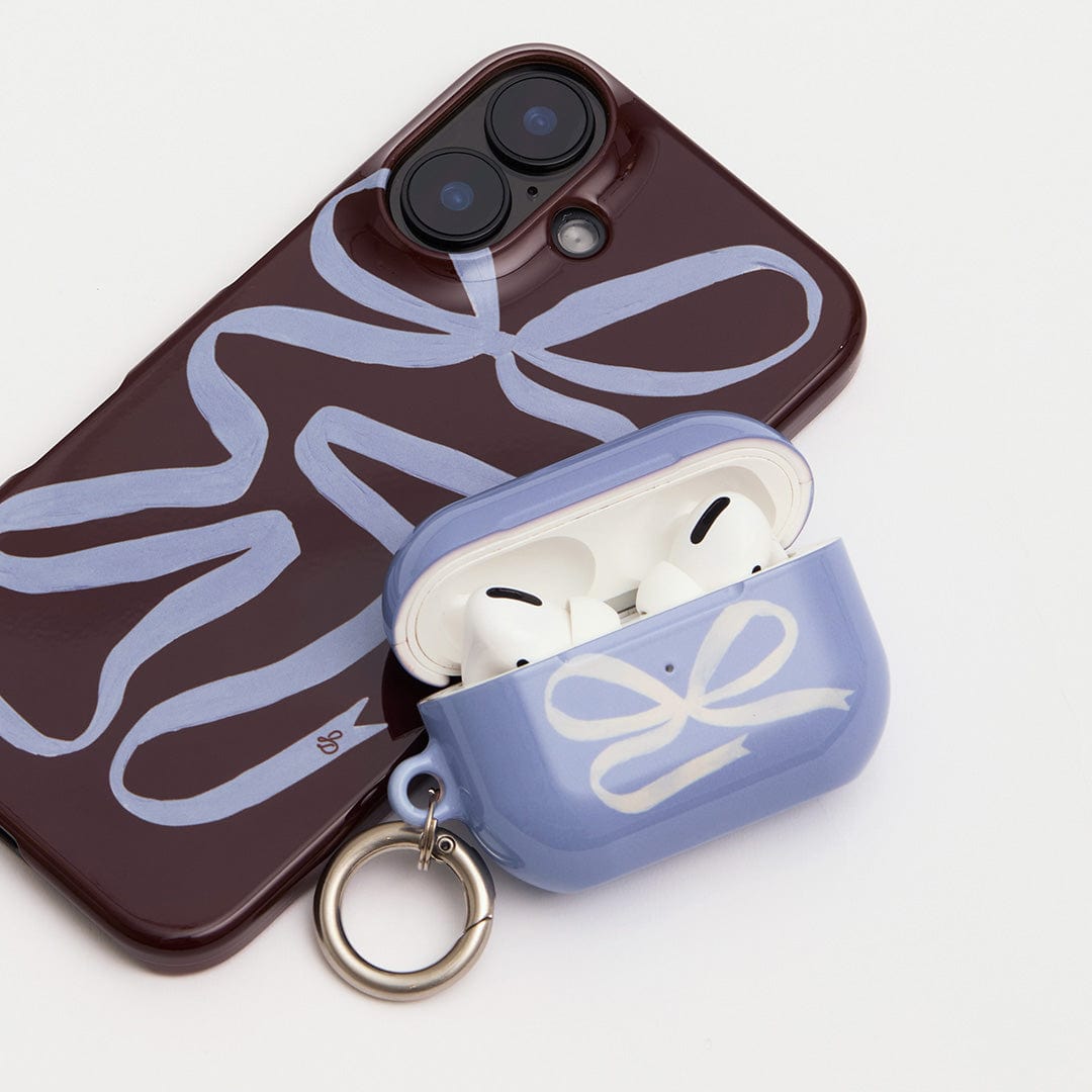 Premium Bluebottle Ribbon AirPods Pro Case - Protective Cover with Stylish Design for Apple AirPods Pro - Perfect for Workouts, Travel & Daily Use