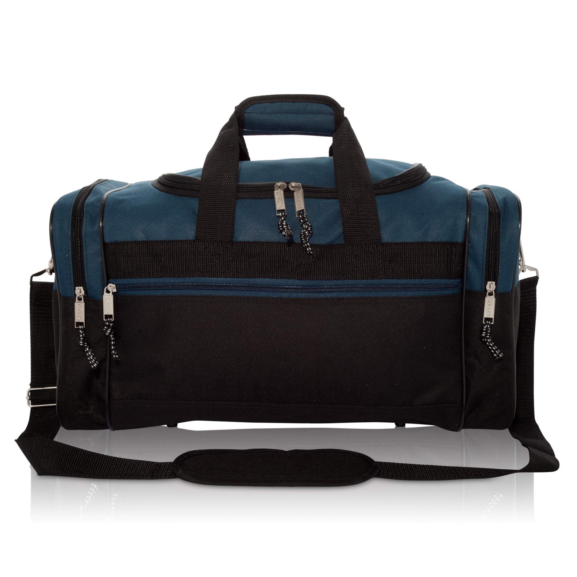 DALIX 17 Inch Durable Gym Duffel Bag - Large Blank Sports Bag for Travel, Workout & Fitness - Perfect for Gym, Sports, Travel & Weekend Getaways