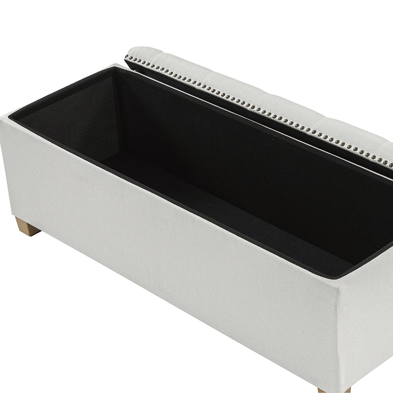 Versatile Minimalist Storage Bench with Removable Fabric Cover - Modern Entryway, Bedroom & Living Room Organizer - Perfect for Shoes, Blankets & Home Decor Storage
