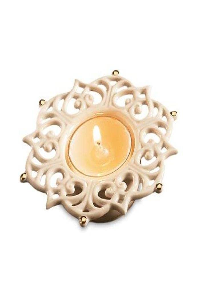 Lenox Snow Lights Sparkle Votive Candles - Set of 6 Winter Holiday Tea Lights for Christmas Decor, Home, Wedding & Party Decorations (Perfect for Tablescapes, Mantels and Seasonal Centerpieces)