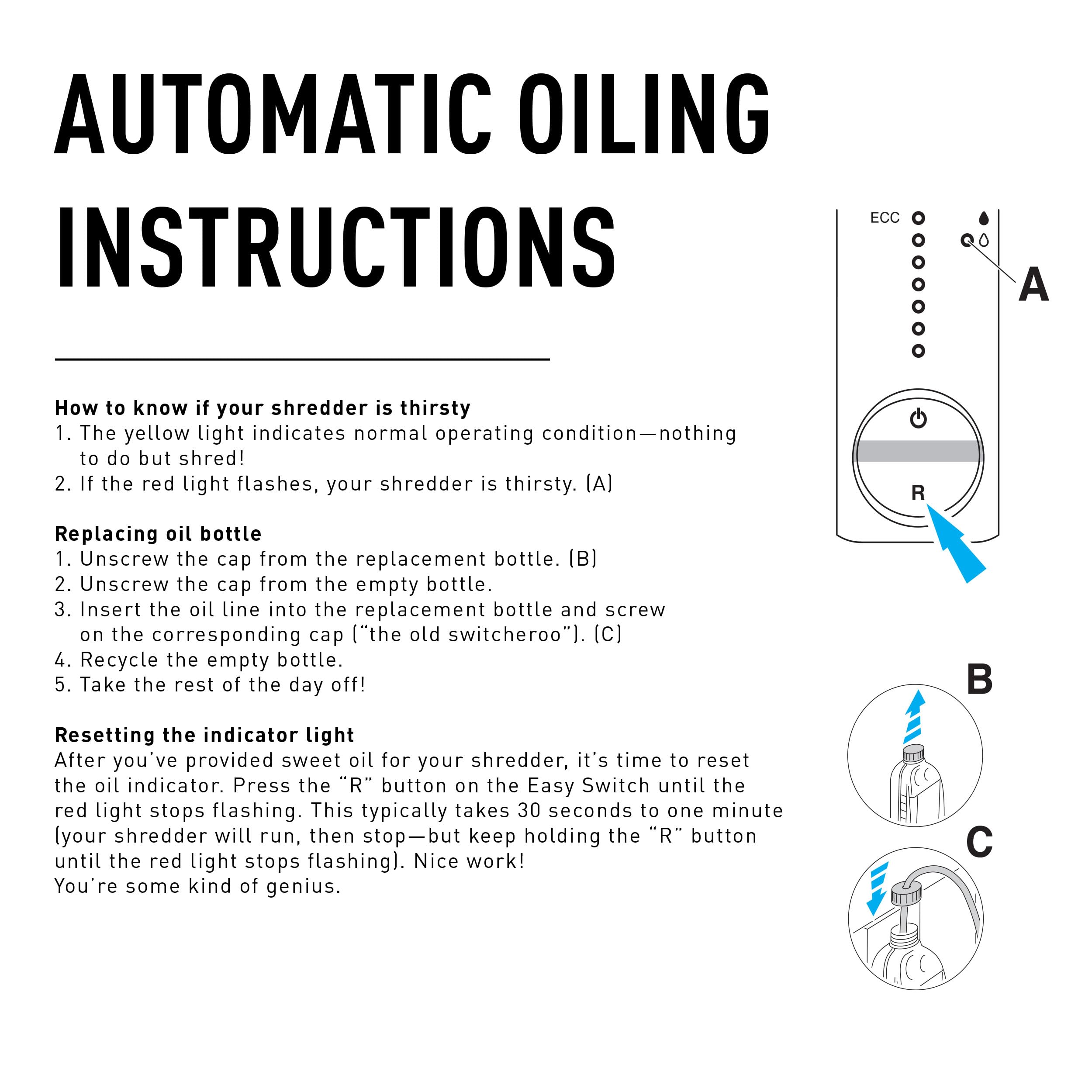 IDEAL High-Cling Lubricating Oil for Shredders - 6 Pack (1 Quart Each) | Non-Toxic, Non-Detergent Formula | Extends Shredder Lifespan | Perfect for Automatic Oilers & Office Use