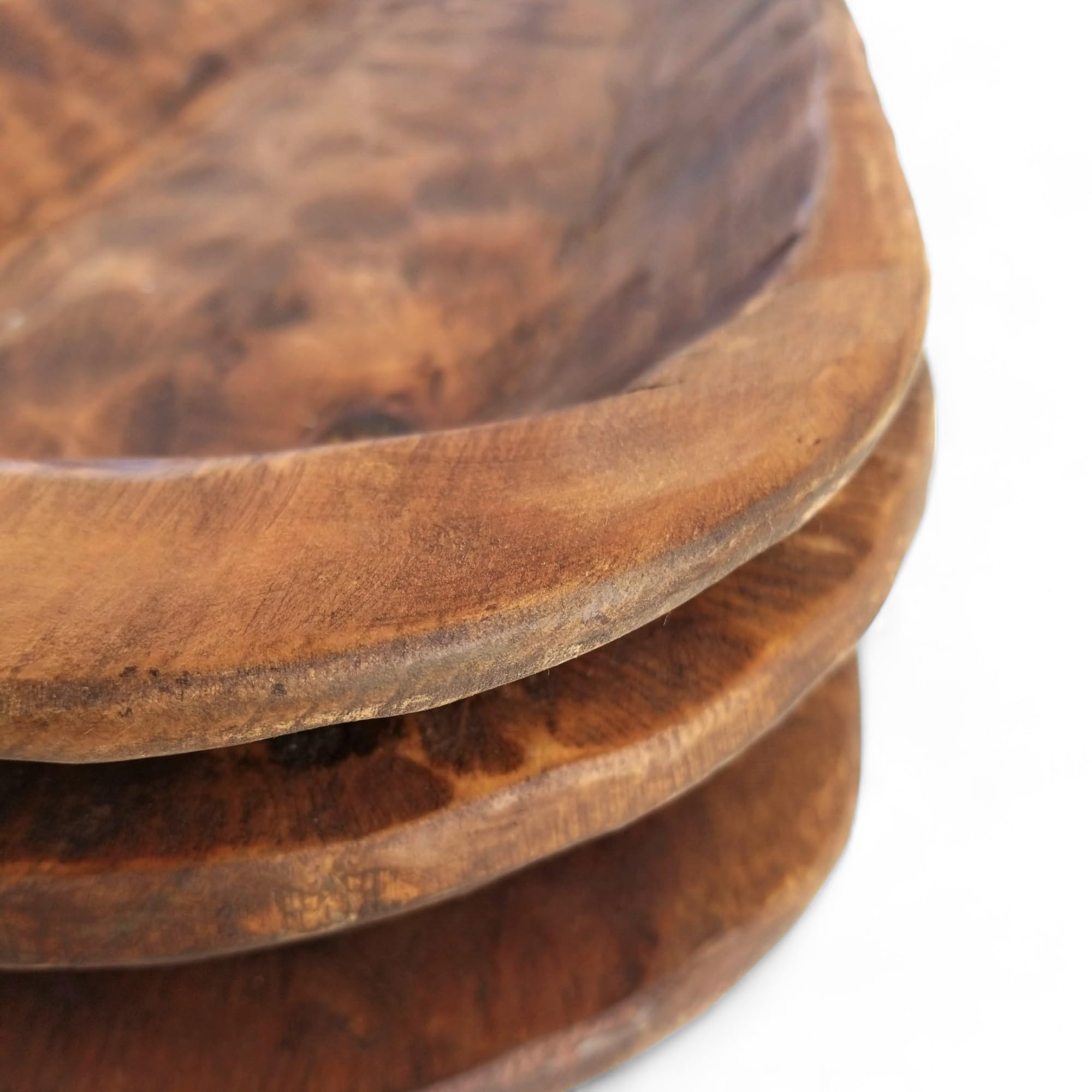 Extra Large Wood Dough Bowl - Extra Long Handcrafted Wooden Decorative Bowl - The Big Bend - Perfect for Farmhouse Decor, Rustic Centerpieces, and Bread Serving