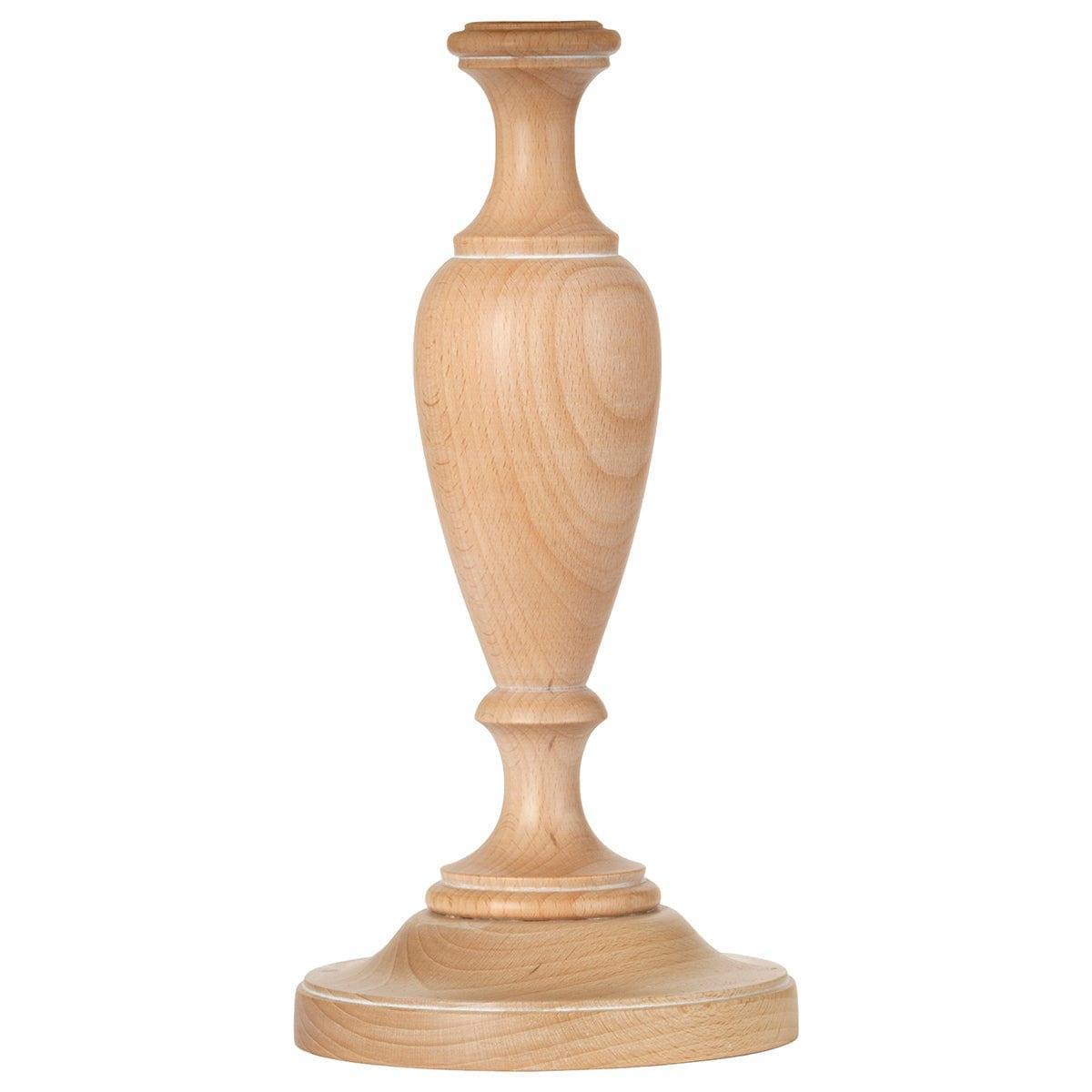 Woodstock Limed 1 Light Large Wooden Table Lamp Base Only - Vintage Style Wood Lamp for Living Room, Bedroom, Office & Study Desk Decor