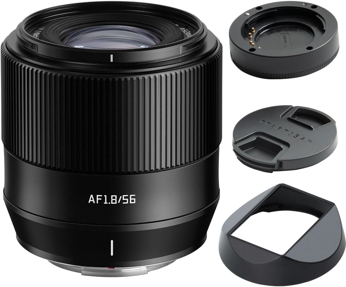 TTARTISAN 56mm F1.8 APS-C Autofocus Lens for Nikon Z-Mount Cameras (Zfc, Z50, Z5, Z6, Z7, Z8, Z9, Z7 II) - Perfect for Portrait, Street & Low-Light Photography