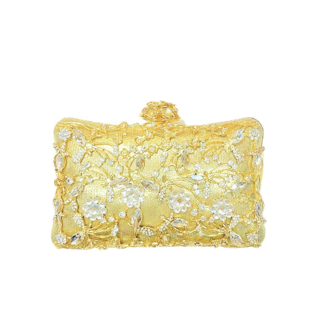 Luxury Diamond-Encrusted Evening Clutch Handbag for Women - Elegant Banquet & Party Accessory - Perfect for Weddings, Galas, and Formal Events (Style 801446090486)