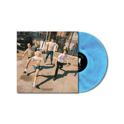 Amyl and the Sniffers Cartoon Darkness Blue Vinyl LP Record - Punk Rock Music Collectible for Home Decor & Vinyl Enthusiasts