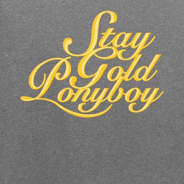 Pop Threads Stay Gold Ponyboy Graphic T-Shirt for Men - Vintage Inspired Cotton Tee for Casual Wear, Street Style & Everyday Outfits