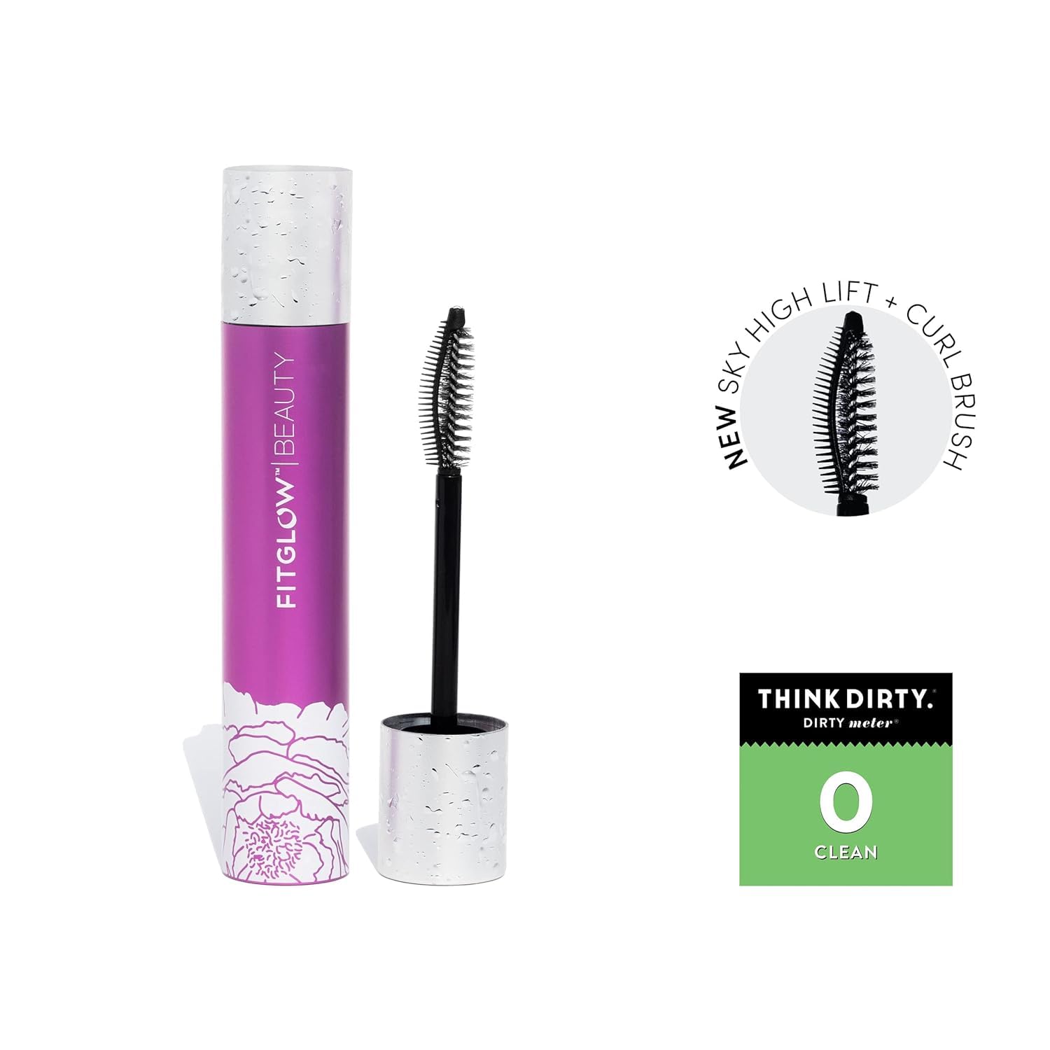 Fitglow Beauty - Natural Vegan Good Lash+ Mascara | Cruelty-Free, Woman-Owned Clean Beauty (Black, 0.3 fl oz | 8 ml) for Everyday Wear & Special Occasions