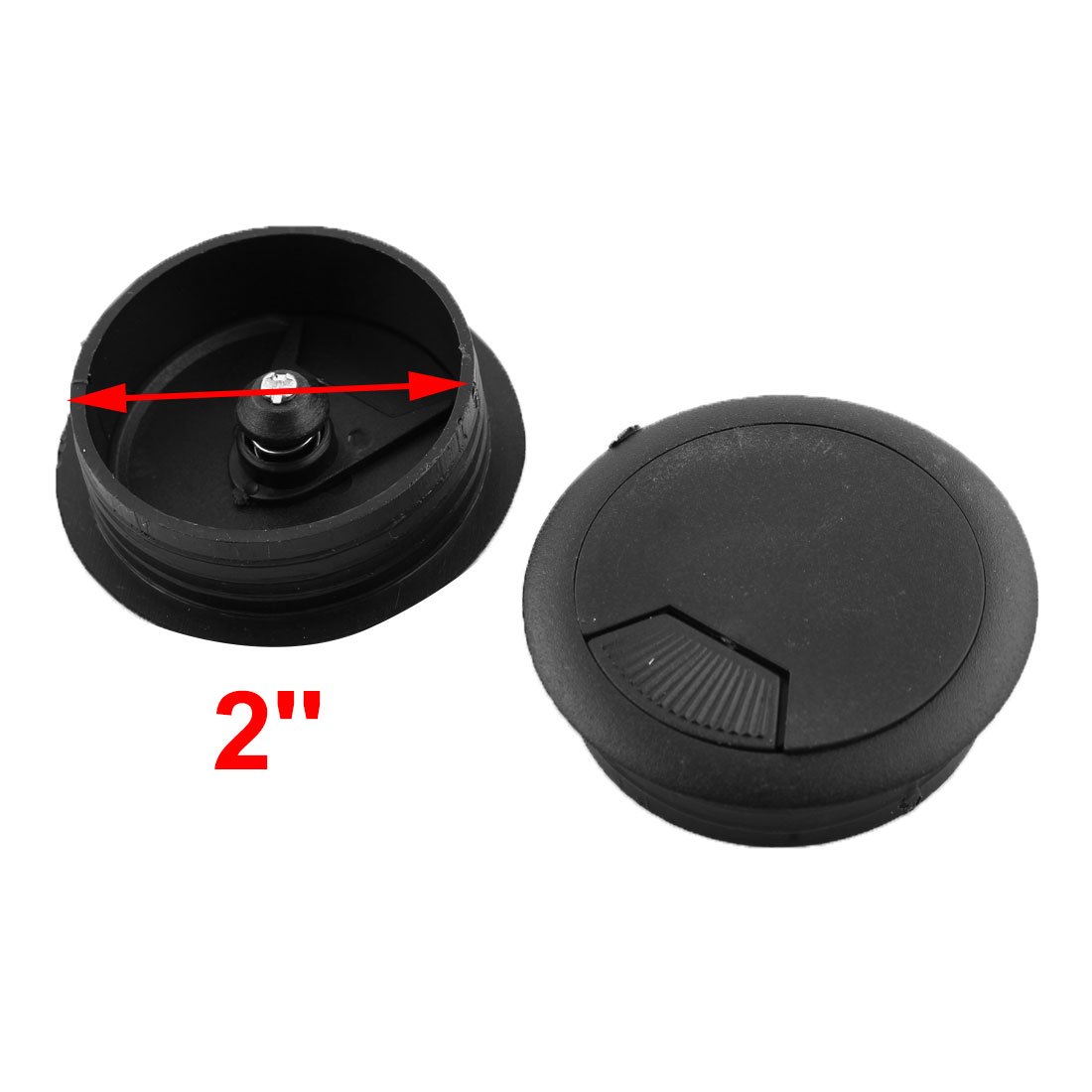 4-Pack PC Desk Plastic Grommet Cable Hole Cover - Cable Management Organizer for Home Office & Gaming Setup