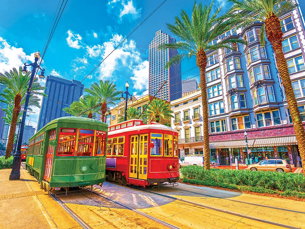 Kodak 550-Piece New Orleans Streetcar Jigsaw Puzzle for Adults & Kids