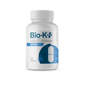 Bio K+ Antibio Pro 50B Probiotic Supplement - 15 Capsules for Gut Health & Immune Support | Digestive Wellness & Travel Use