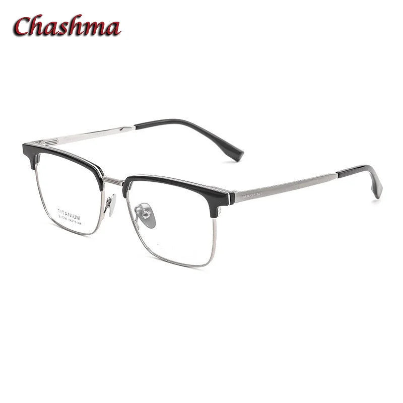 Unisex Square Acetate Titanium Eyeglasses Frame 7006 - Lightweight & Durable for Reading, Work, and Everyday Fashion
