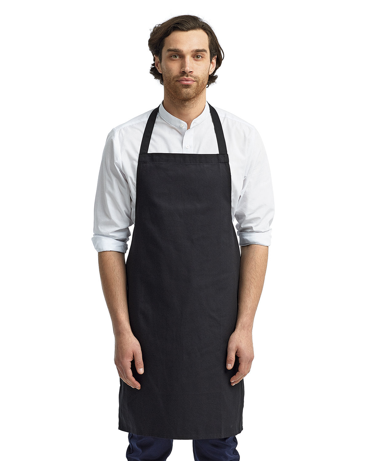 Reprime RP102 Organic Cotton Bib Apron - Premium Artisan Collection for Cooking, Baking & Grilling - Eco-Friendly Kitchen & BBQ Accessories for Chefs & Home Cooks