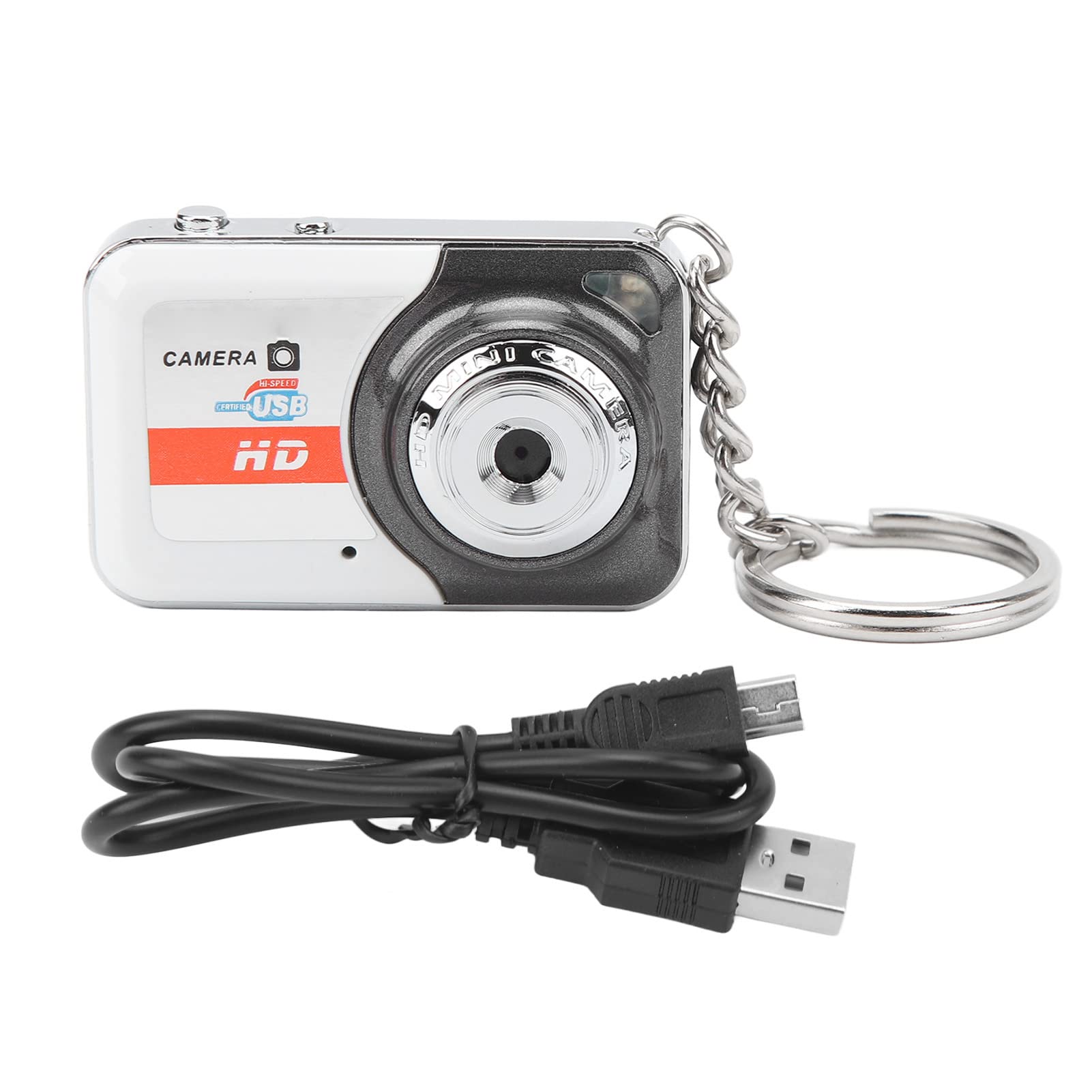**Mini Digital Camera with Motion Detection - Portable Point and Shoot Video Camera for Teens, Students & Kids - Compact DV Camera for Travel, Vlogging & Everyday Use (Silver Gray)**
