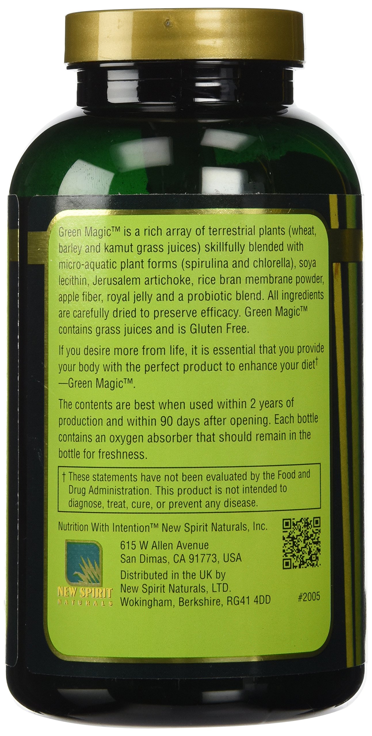 Organic Green Magic Powder - All-Natural Superfood for Smoothies, Detox & Energy Boost | Vegan, Gluten-Free