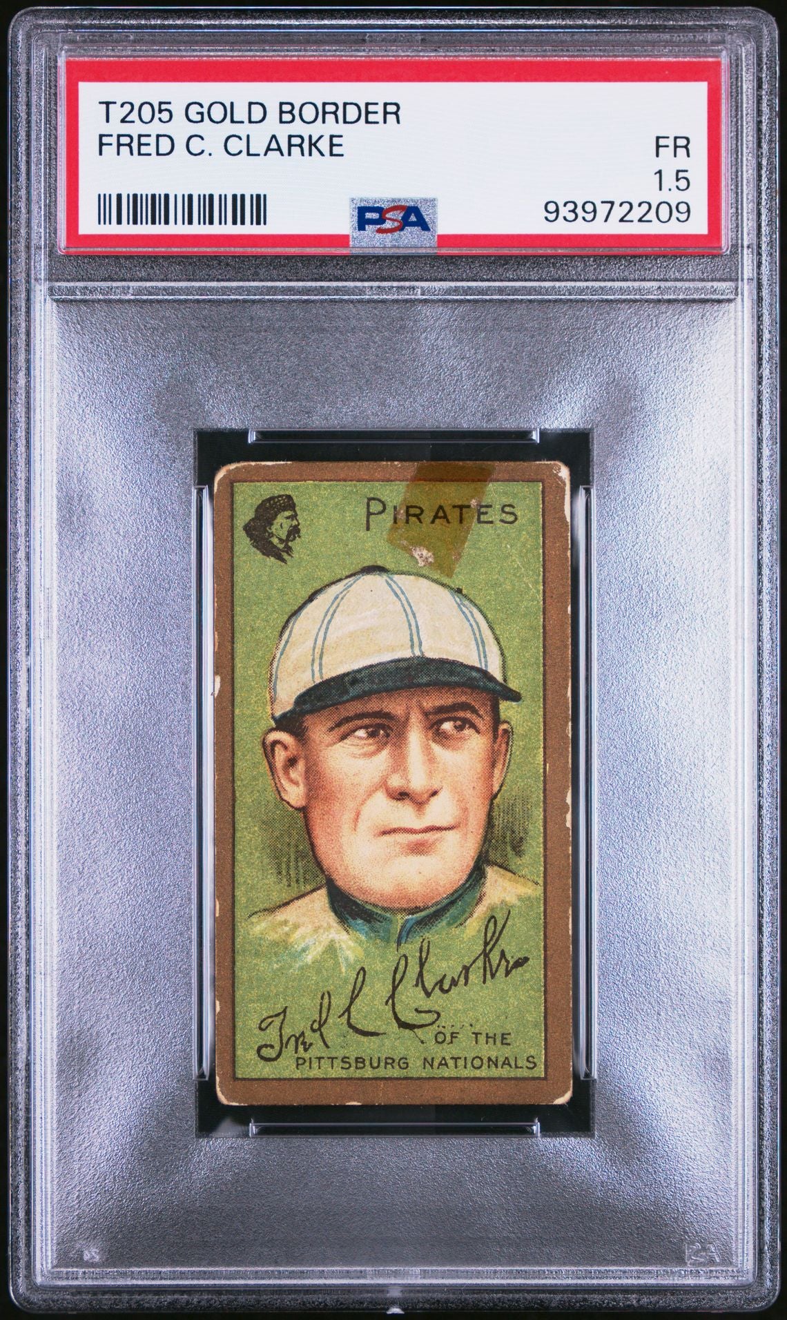 1911 T205 Gold Border Fred C. Clarke Baseball Card PSA #93972209 - Vintage Sports Collectible for Display & Investment