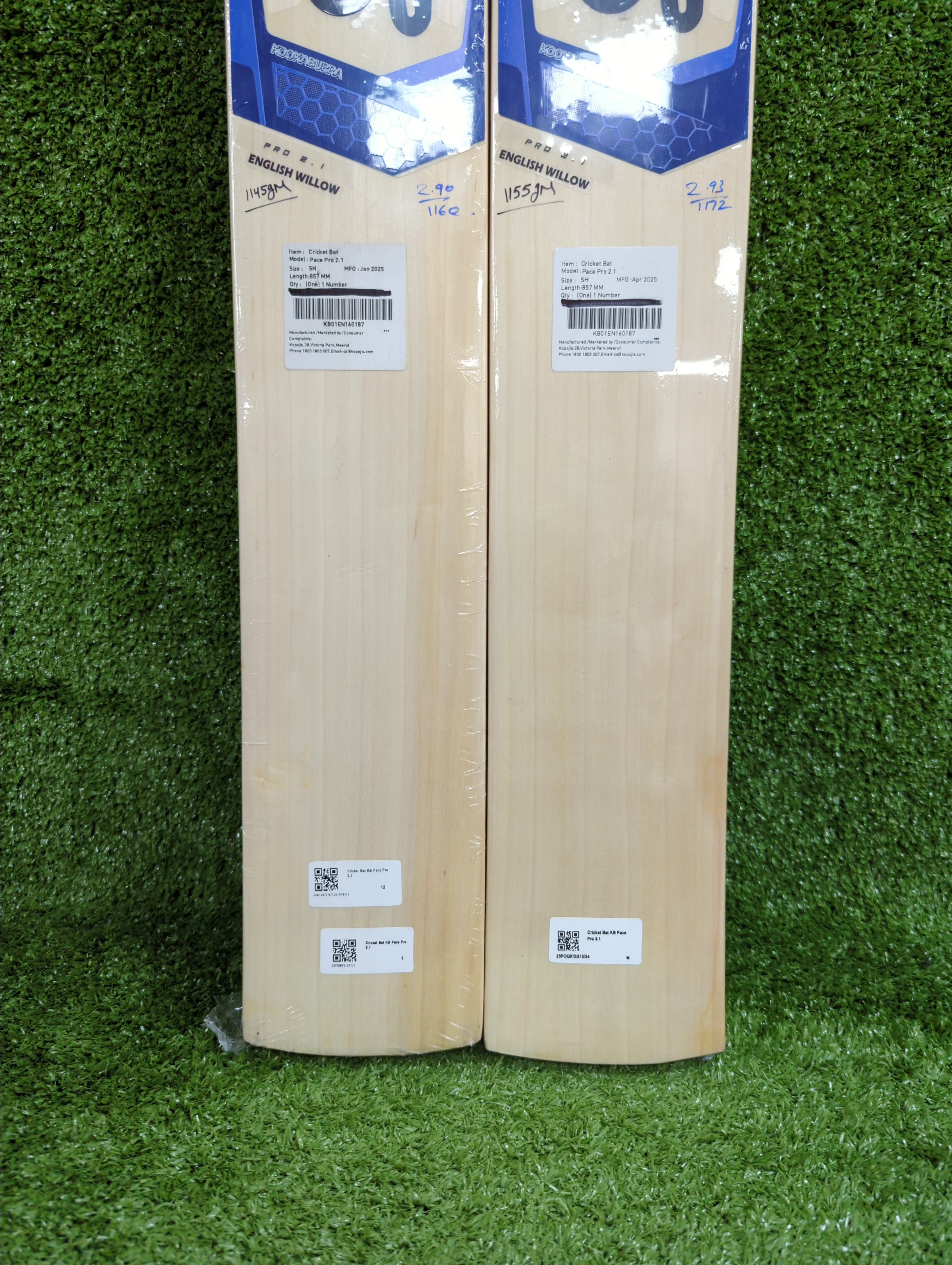 Kookaburra Pace Pro 2.1 English Willow Cricket Bat - Premium Performance Cricket Equipment for Professional Players | Perfect for Matches, Training & Club Games
