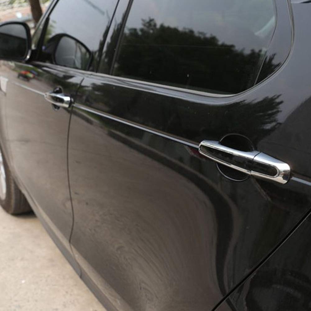 KIMISS ABS Car Door Handle Covers for 2013-2019 Models - Black Exterior Side Door Handle Protector Trim Frame | Perfect for Car Detailing, Scratch Protection & Vehicle Customization