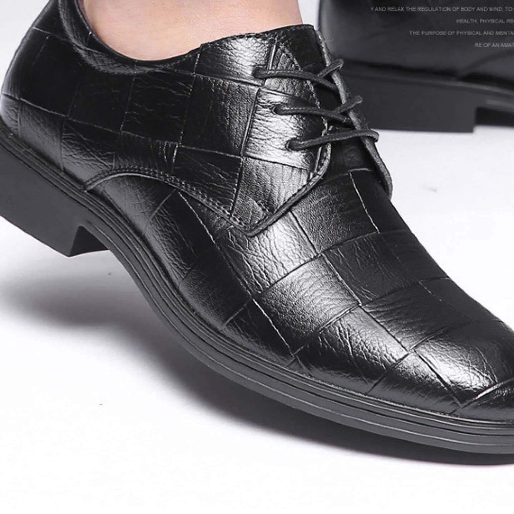Men's Oxford Dress Shoes - Comfortable Faux Leather Business Casual Shoes with Cap Toe Design for Office, Wedding & Daily Walking | Stylish & Durable Men's Footwear for Work & Formal Occasions