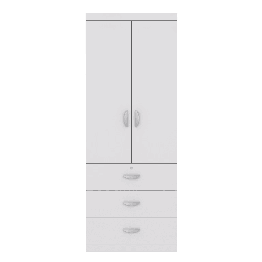 Mikas 2-Door Open Wardrobe Closet - Spacious Storage for Bedroom, Living Room & Walk-In Closet Organization