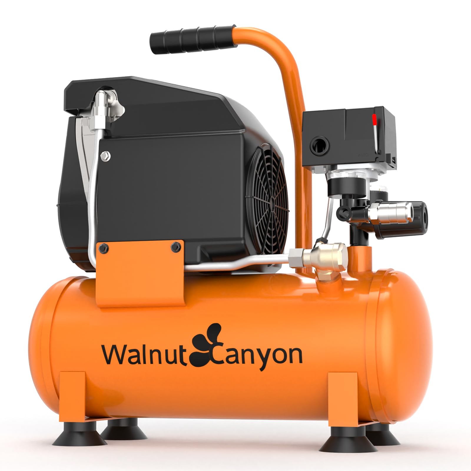2 Gallon Portable Air Compressor - 1.8 SCFM@90 PSI, 1.1 HP Oil-Free, Max 150 PSI, 70 dB Quiet - Ideal for Home Garage, Car Repair, DIY Projects & Pneumatic Tools (Nail Guns, Impact Wrenches)