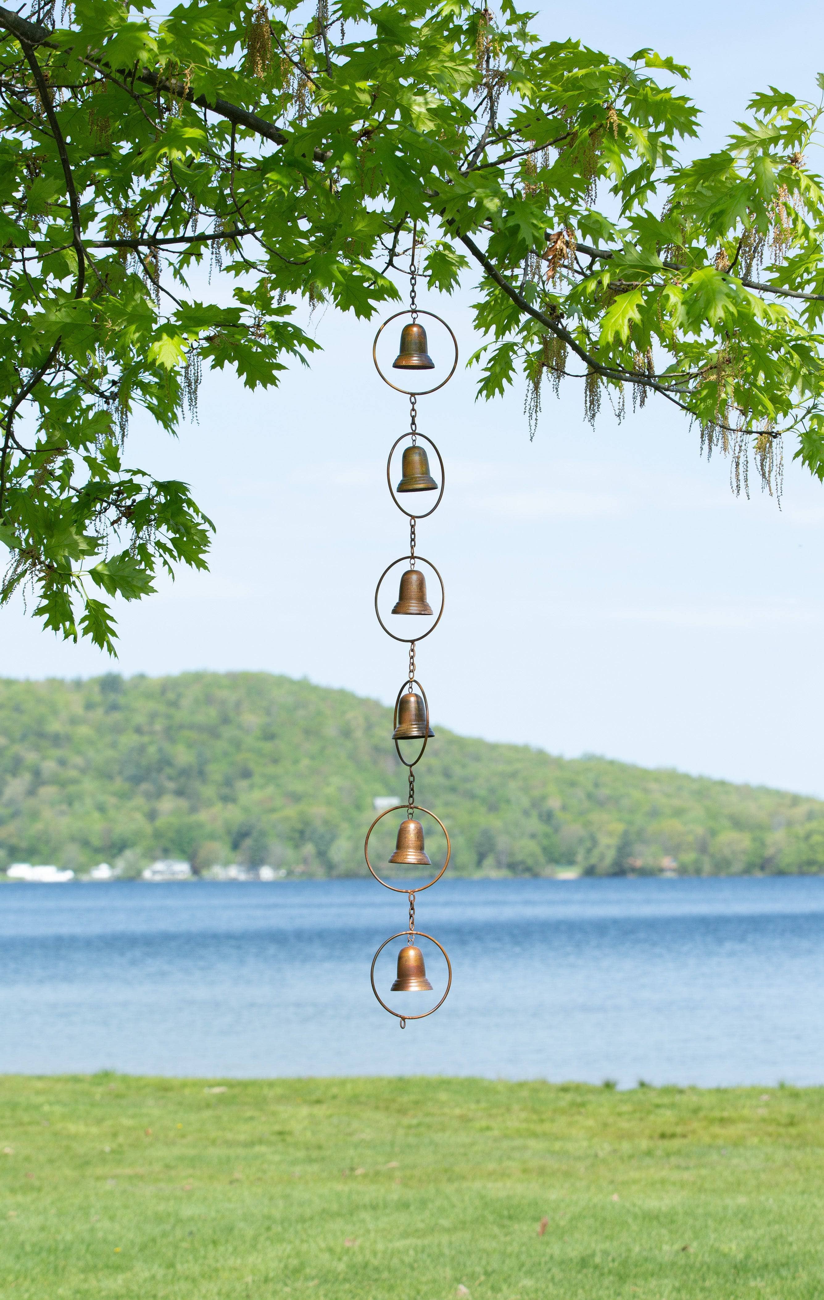 Handmade Temple Bells Hanging Ornament - Brass Wind Chimes for Home Decor, Garden, Meditation & Yoga Space | Feng Shui & Spiritual Gift Idea