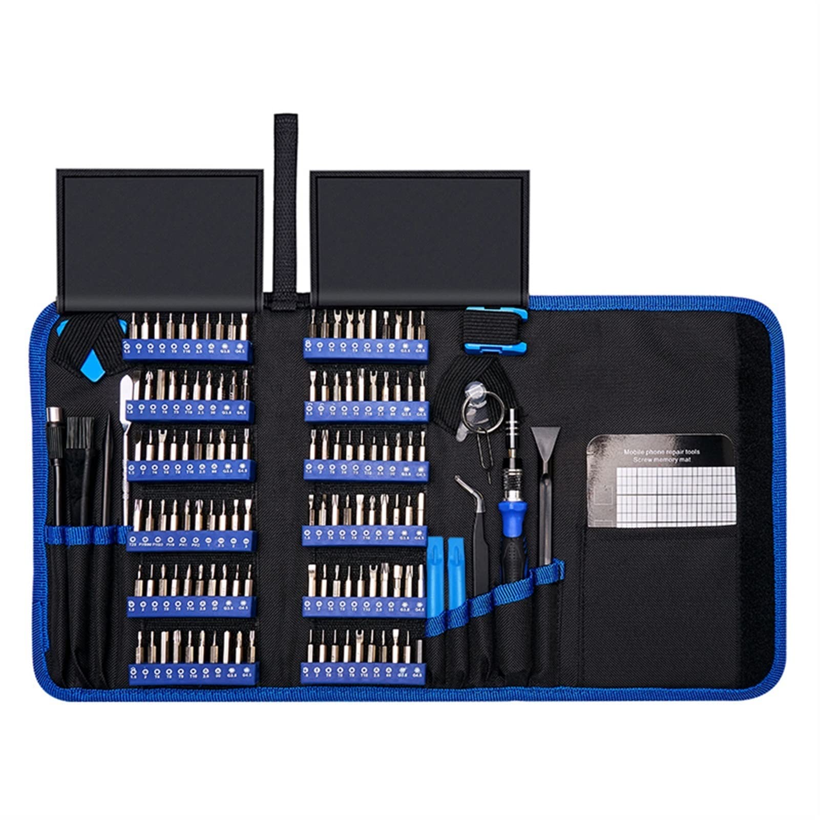 SHENYIFAA 140-in-1 Precision Screwdriver Set | CR-VS Magnetic Torx & Hex Bits | Professional Electronics Repair Tool Kit (Blue) | Perfect for Phone, Laptop & Small Appliance Repairs
