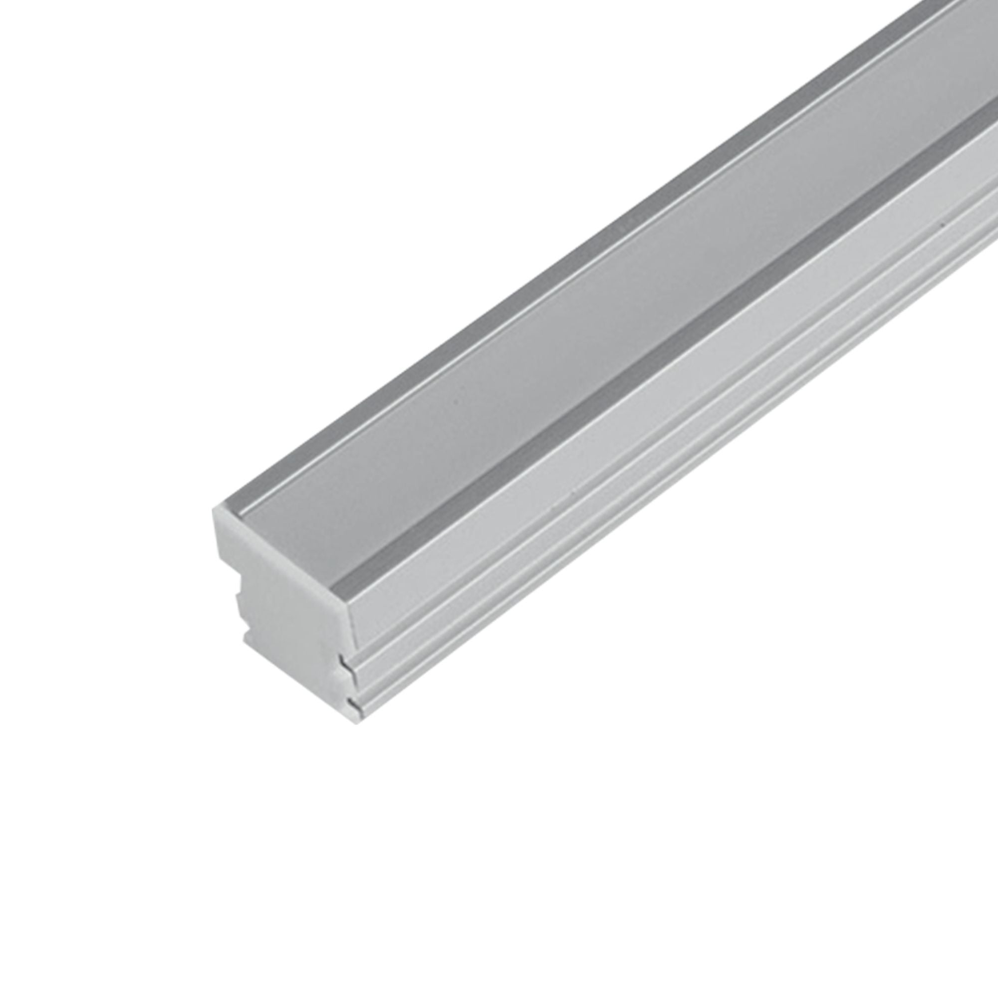 4ft Mini Deep Format Aluminum Mounting Channel - Sturdy U-Shaped Track for LED Strip Lights & Signage - Perfect for Home, Office & Retail Display Installations