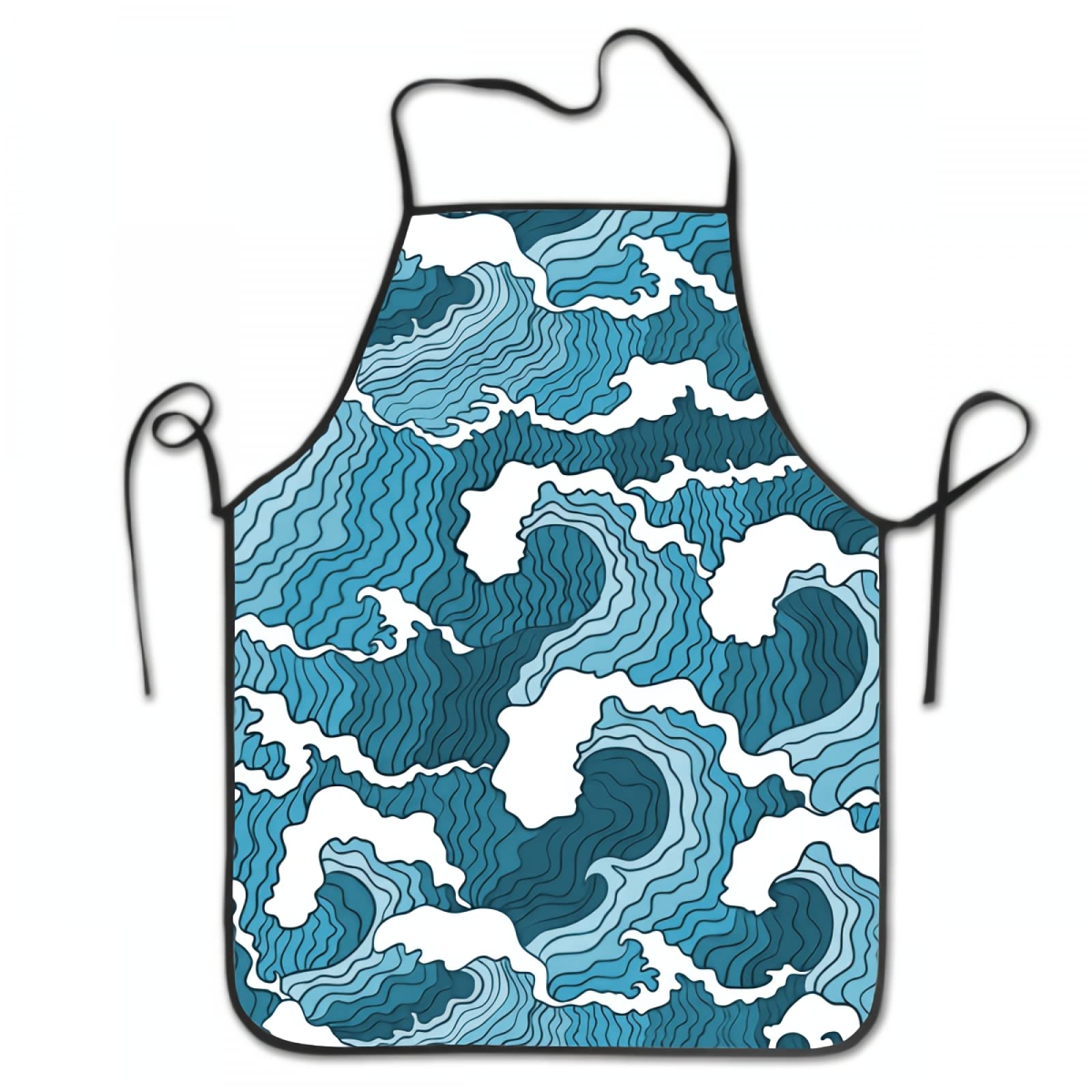Premium BBQ Grilling Apron for Chefs - Heavy Duty Polyester Cooking Smock with Adjustable Straps (28.3x20.4 Inch) - Ideal for Outdoor Grilling, Backyard BBQ & Kitchen Cooking