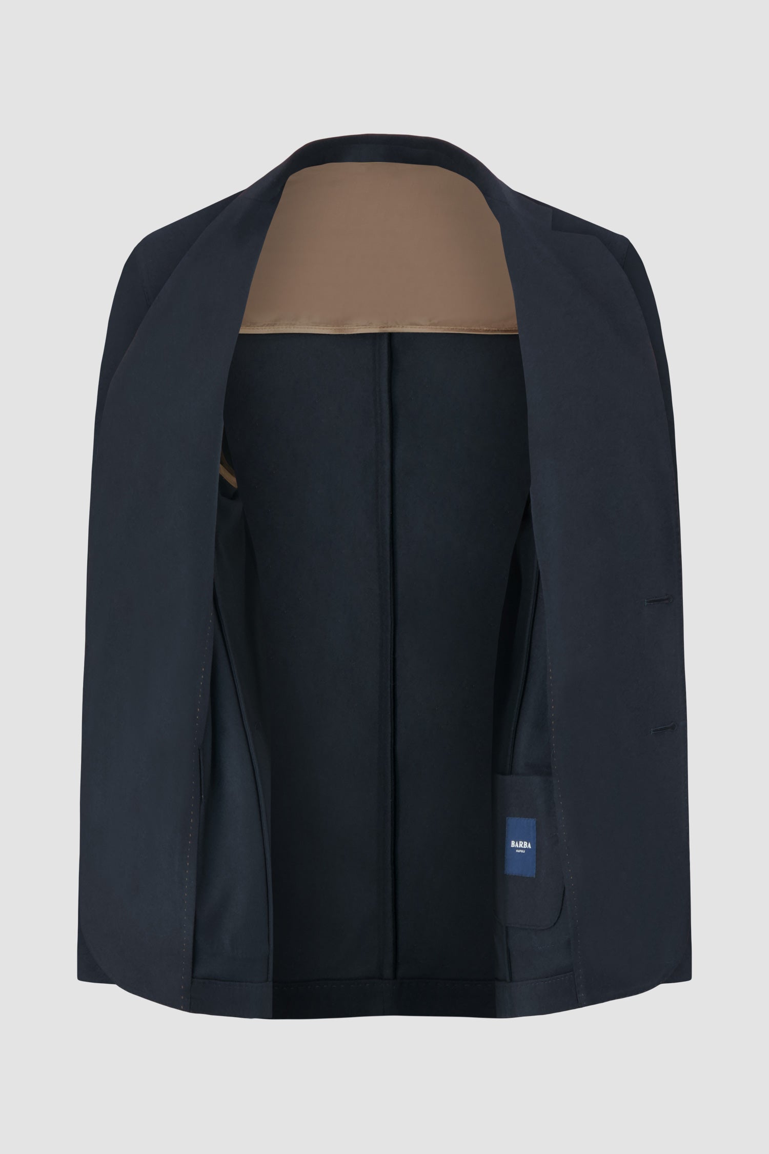 Barba Napoli Navy Easy J Mono Blazer - Premium Men's Slim Fit Single Breasted Blazer for Business & Formal Occasions