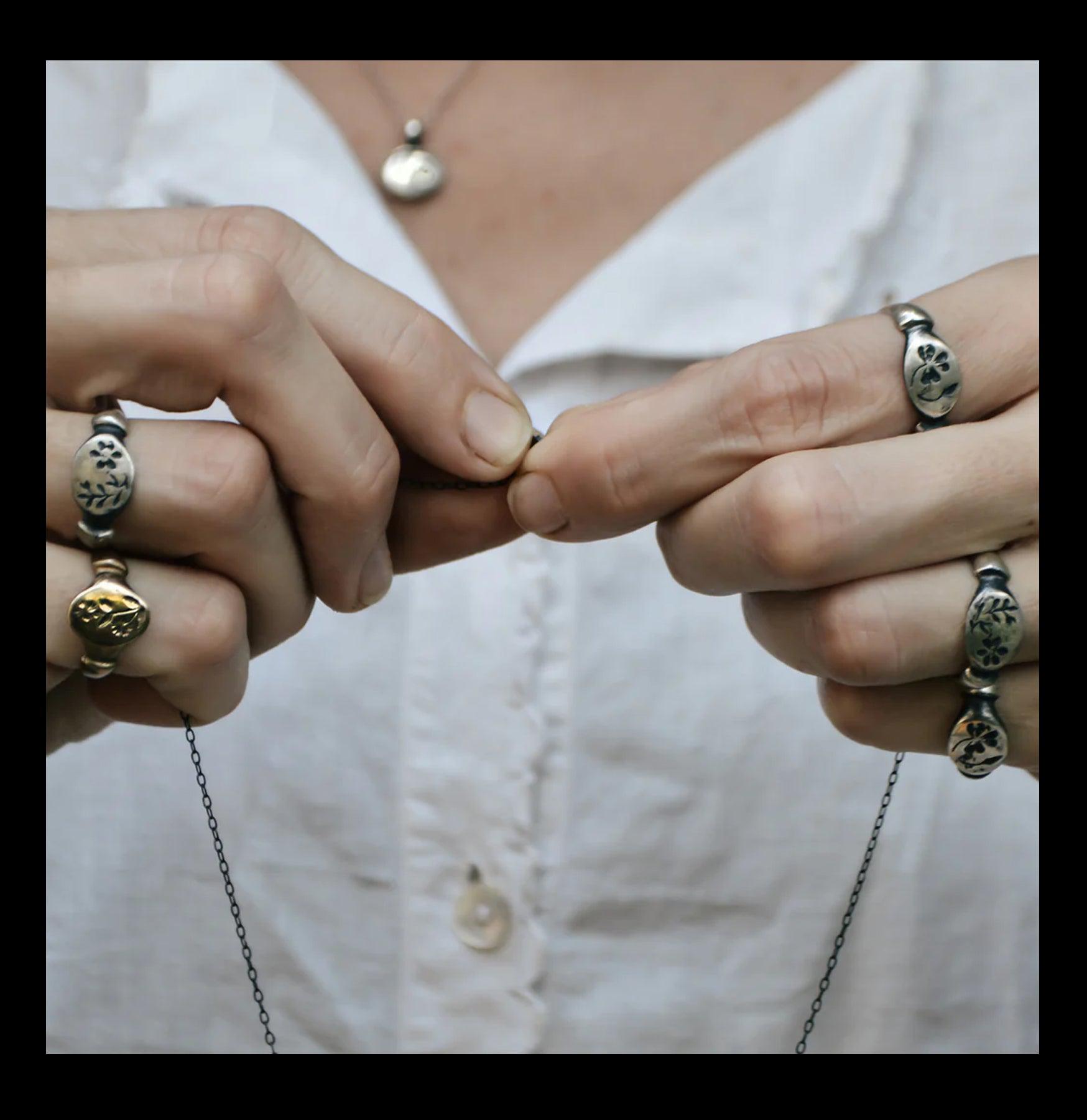 Purslane Botanical Ring - Dainty Floral Jewelry for Women, Boho Nature-Inspired Silver or Gold Plated Ring - Perfect for Weddings, Parties & Everyday Wear