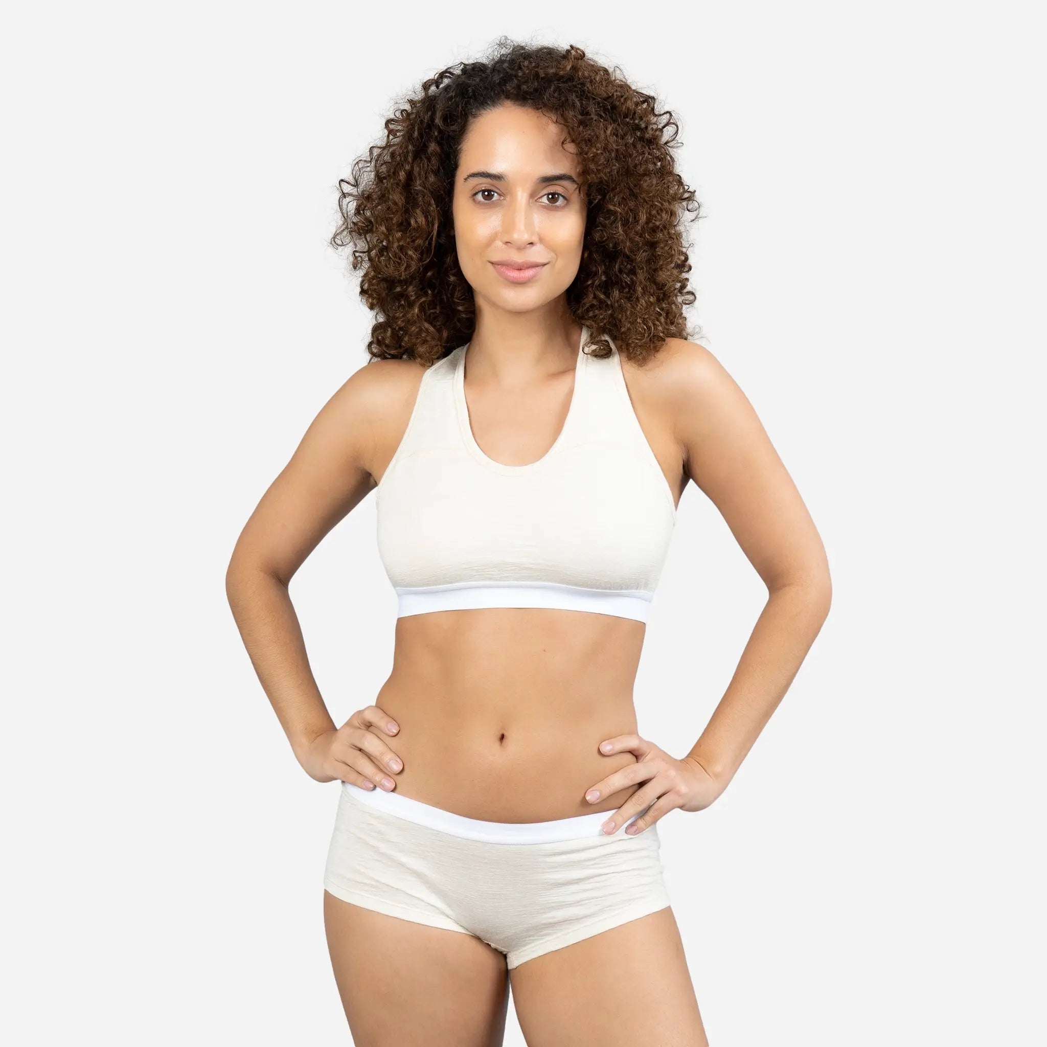 Ultralight Women's Alpaca Wool Sports Bra - 160 GSM - Perfect for Yoga, Running & Outdoor Activities