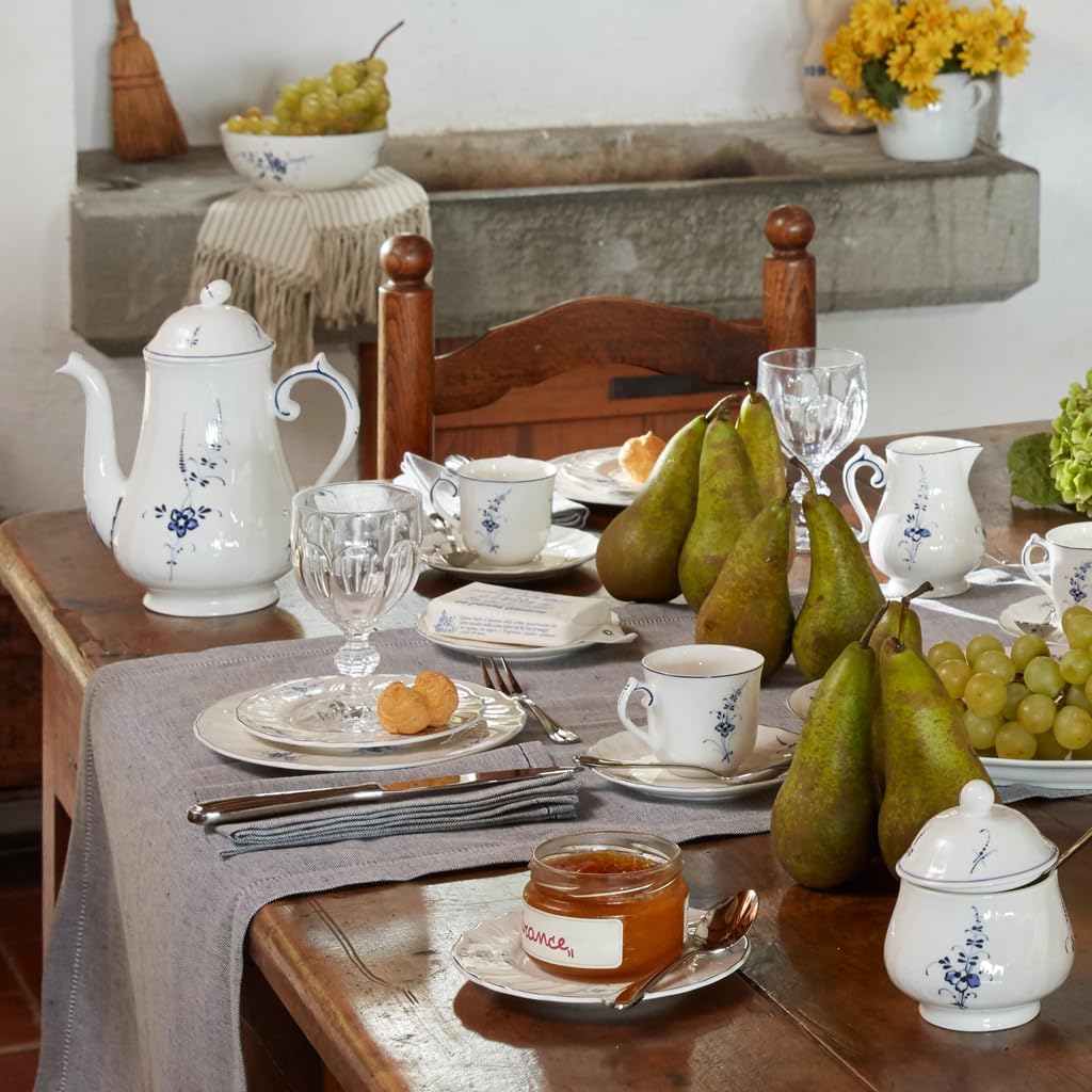 Villeroy & Boch Old Luxembourg Coffee Pot - 42.5 oz (1.26L) Vintage Style Porcelain Tea & Coffee Server - Perfect for Home, Cafe, and Gift Giving