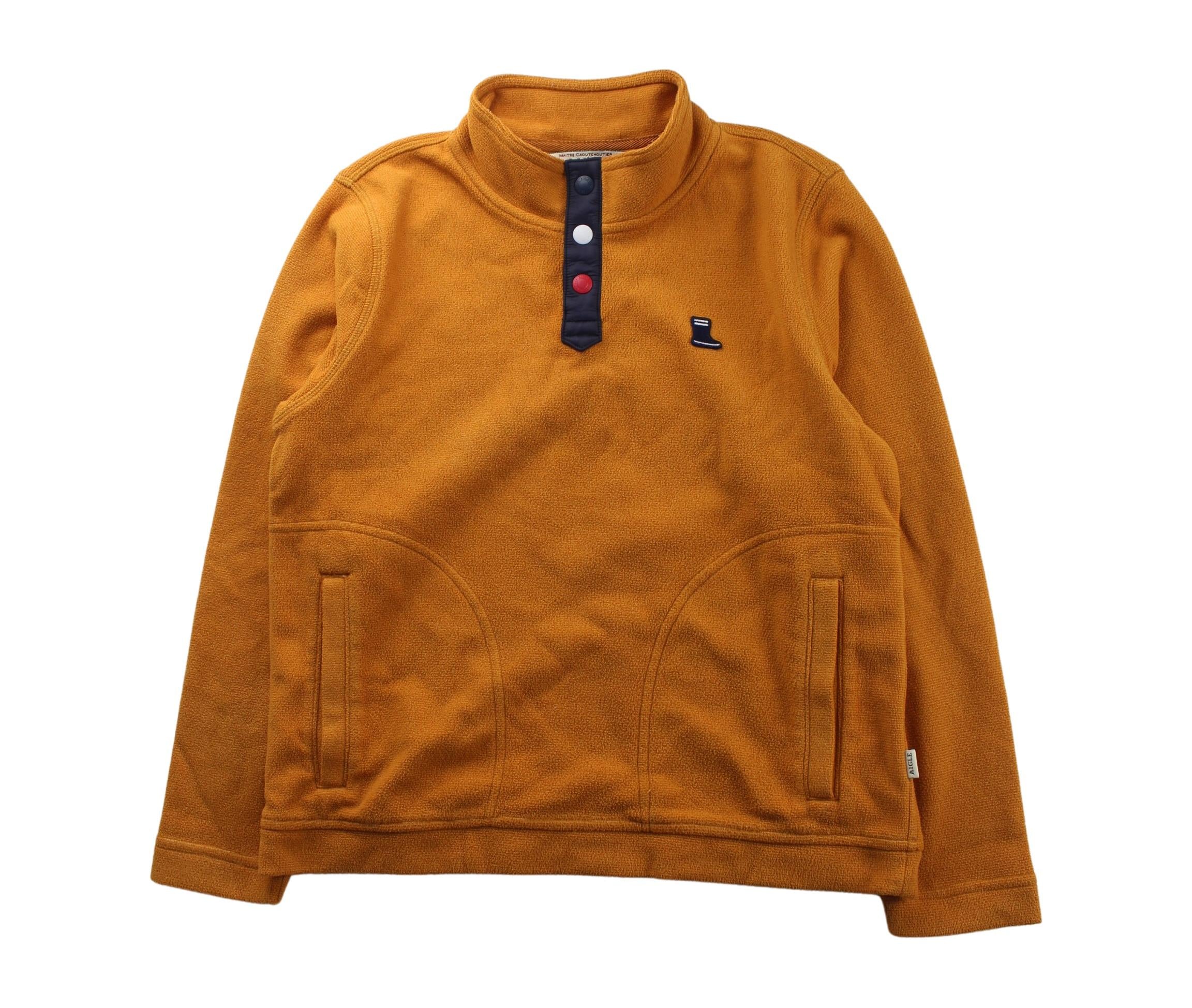 Aigle Buttoned Sweatshirt for Boys Age 10 - Soft Cotton Pullover with Front Buttons - Perfect for School, Playdates & Outdoor Activities