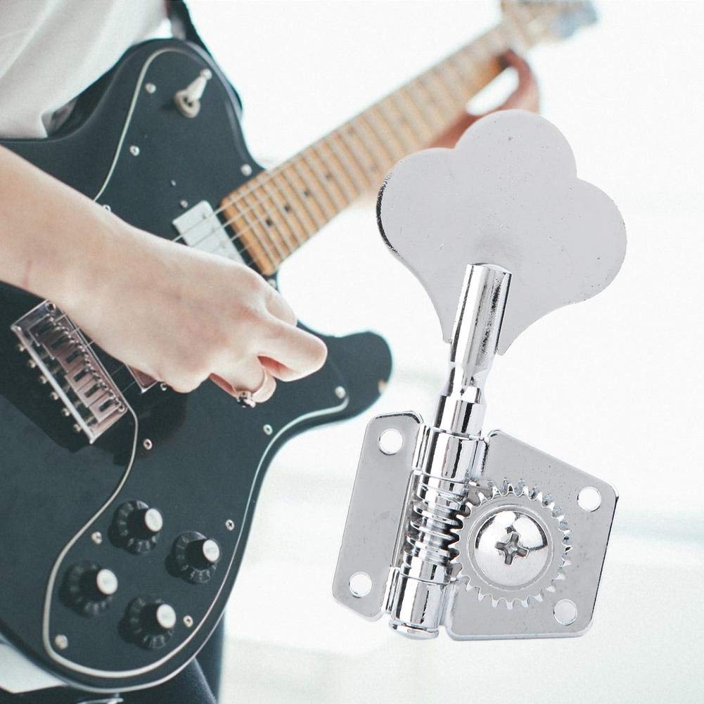 VBESTLIFE Electric Bass Machine Heads - Premium Open Gear Tuner Knobs & String Tuning Keys for Bass Guitar | Perfect for Professional Musicians & Home Practice