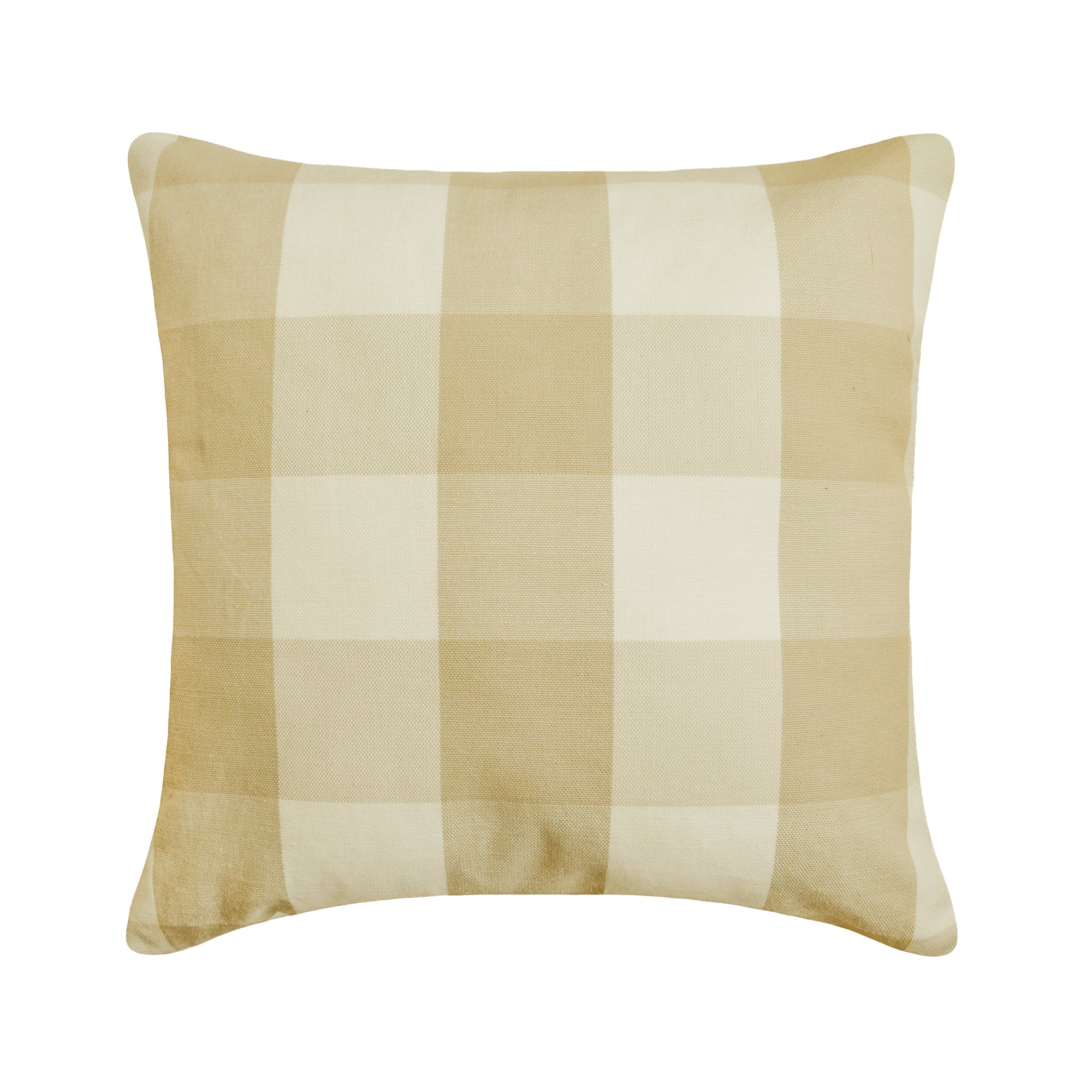 Aqua Plaid Buffalo Check Throw Pillow Cover - Blue and White Cotton Decorative Cushion Case for Sofa, Bed, Living Room & Home Decor