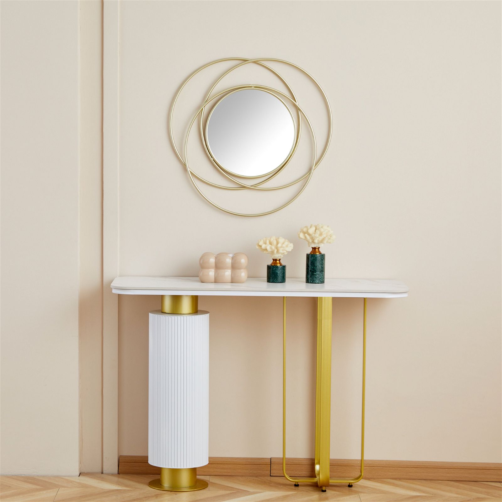 Criterion Ava Mirror 700mm Ellipse Optical Design - Perfect for Bathroom Vanity, Dressing Room & Home Decor