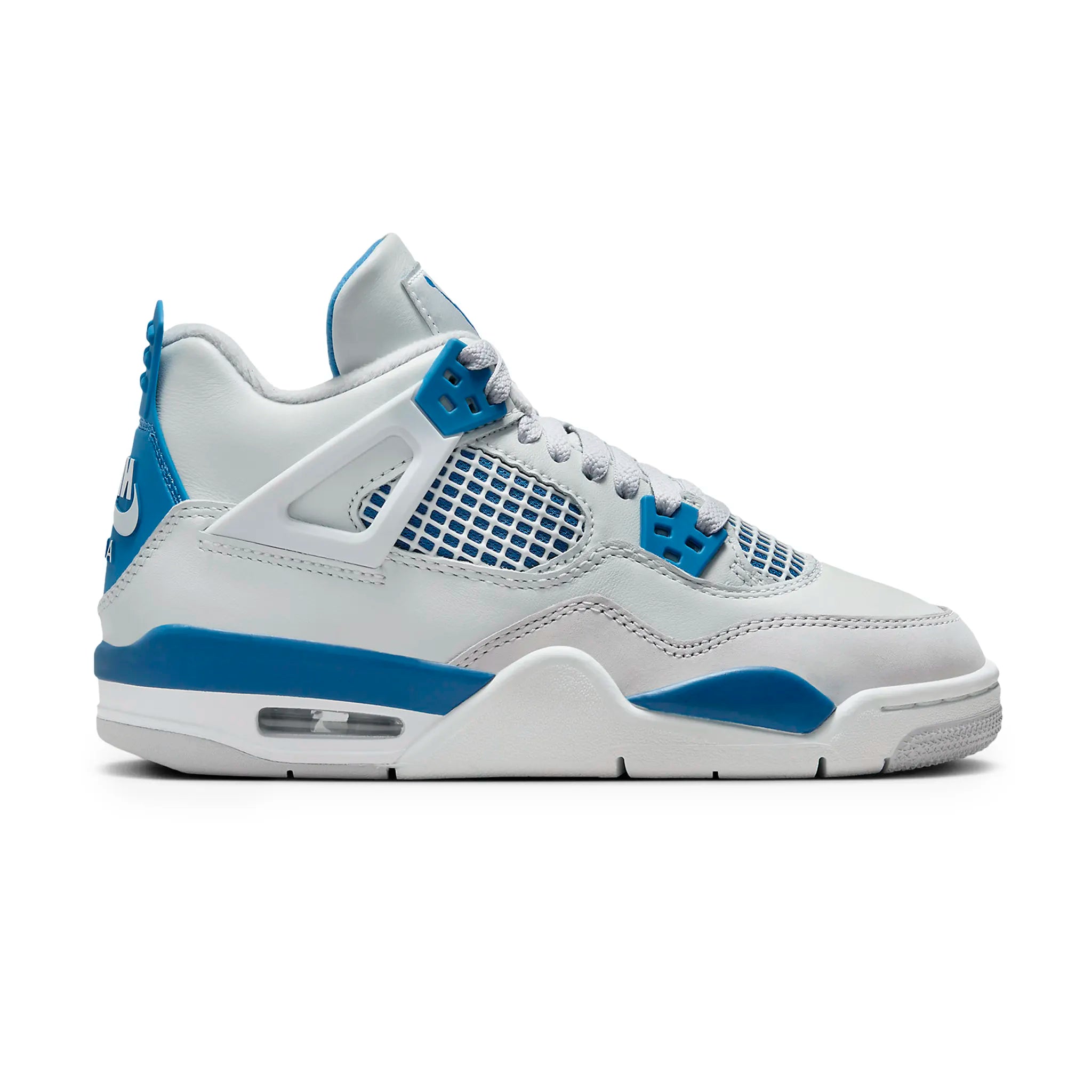 Air Jordan 4 Retro Military Blue (GS) - Kids' Basketball Shoes for Boys & Girls | Perfect for Court Play, Streetwear & Sneaker Collection