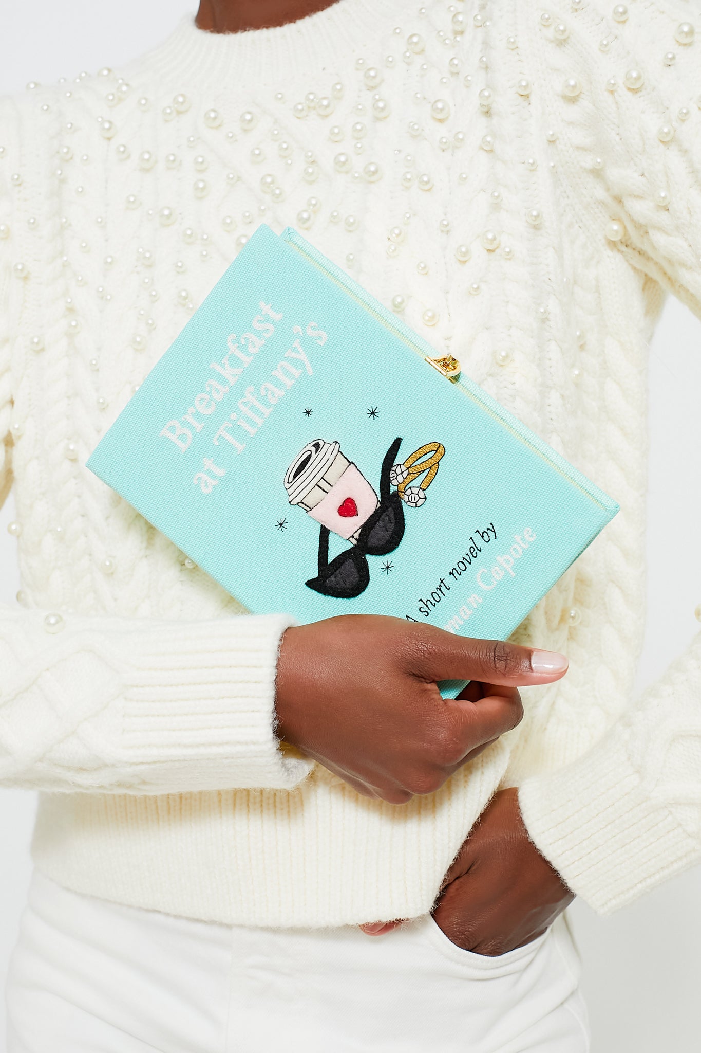 Breakfast at Tiffany's Inspired Book Clutch - Elegant Novelty Handbag for Women | Perfect for Evening Parties, Weddings & Book Lover Gifts