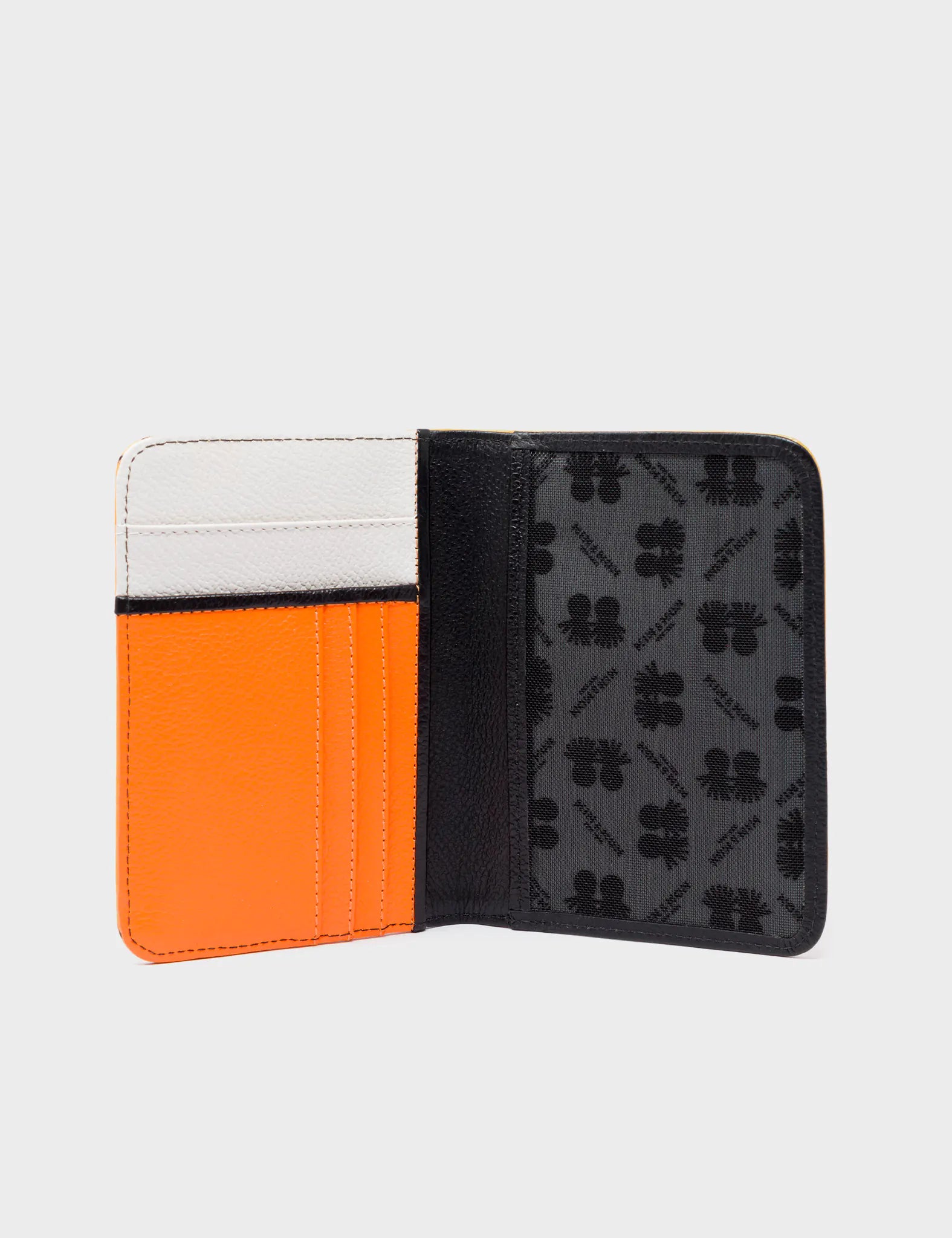 Frida Marigold Leather Passport Holder - Groovin' Galaxies Print Travel Accessory for Women | Perfect for International Trips & Vacation Essentials
