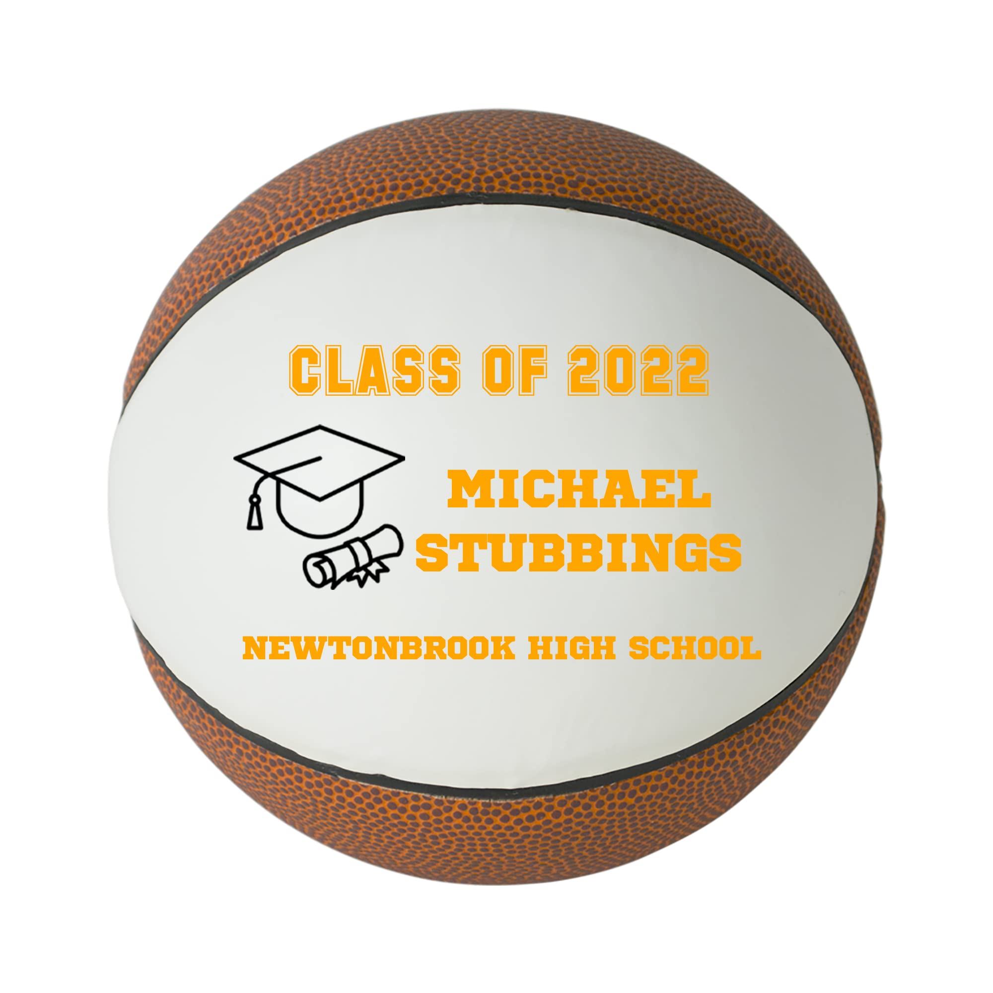 Custom Personalized 2023 Graduation Basketball - High School Senior Gift for Boys & Girls - Class of 2023 Commemorative Keepsake - Perfect for Graduation Parties & Senior Night Celebrations