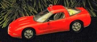 1997 Hallmark Red Corvette Ornament - Perfect for Christmas Tree Decor, Car Enthusiast Gifts & Collectible Display